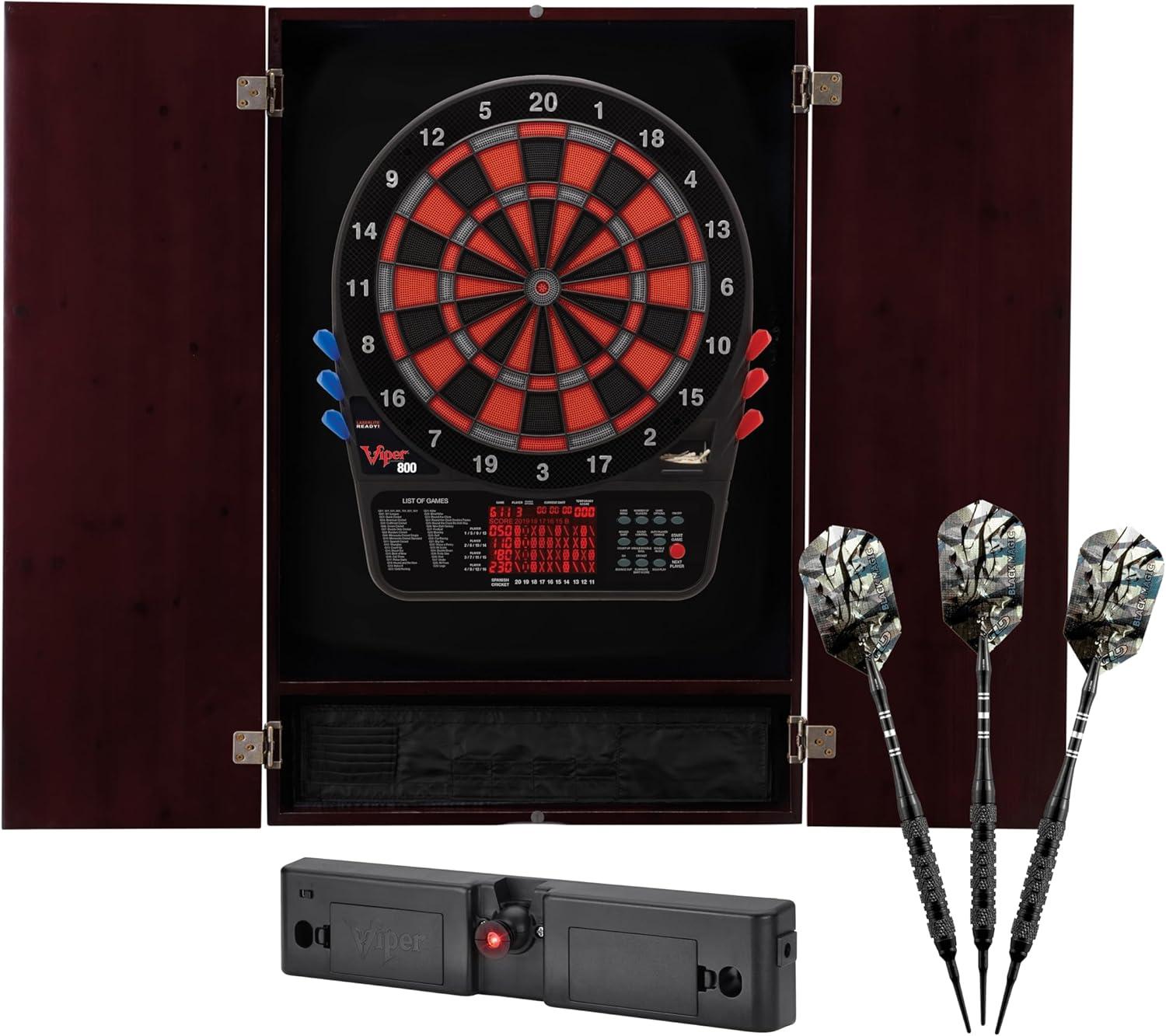 Metropolitan Electronic Dartboard and Cabinet Set with Darts