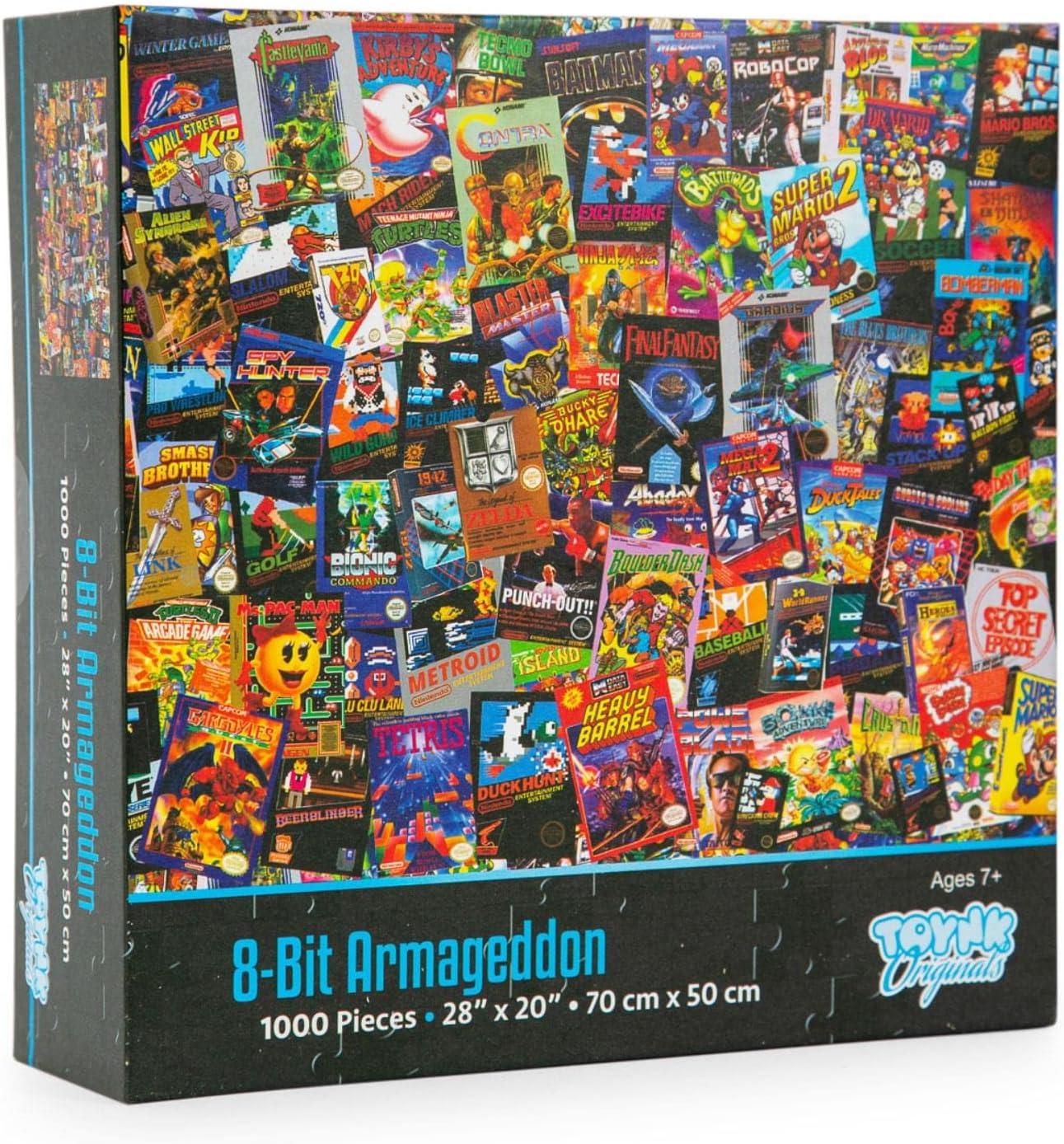 Toynk 8-Bit Armageddon Retro Video Game Puzzle | 1000 Piece Jigsaw Puzzle