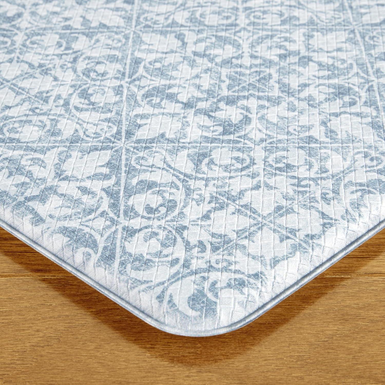 Town & Country Living TOWN & COUNTRY BASICS Comfort Plus Non-Slip Backing Vintage Medallion Tile Anti Fatigue Comfort Mat