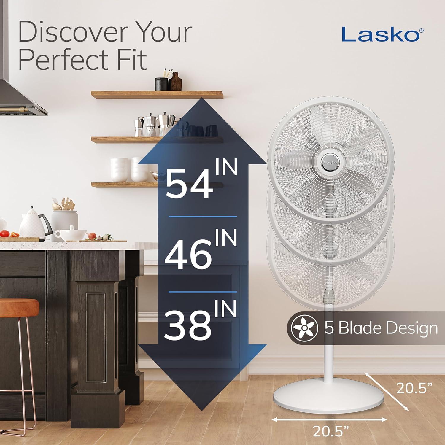 Lasko Lasko 18" Oscillating Pedestal/Standing Fan