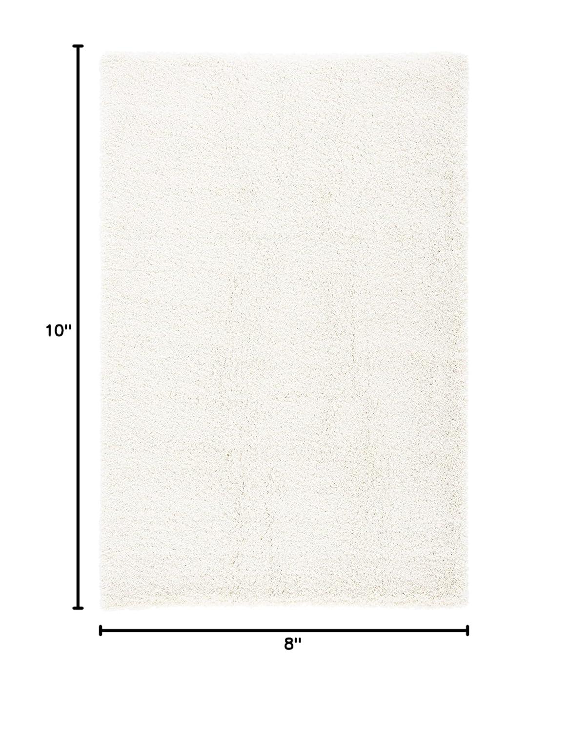 Milan Shag SG180 Power Loomed Indoor Area Rug - Ivory - 8'x10' - Safavieh