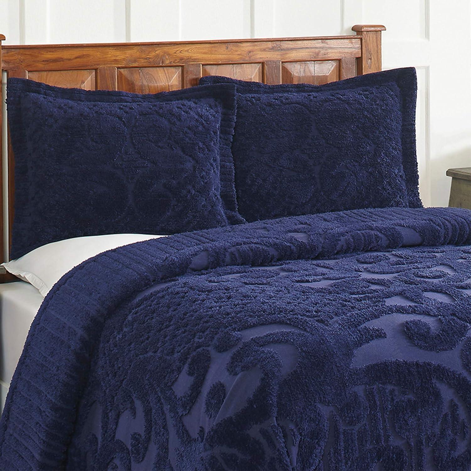 Ashton Collection 100% Cotton Tufted Unique Luxurious Medallion Design Bedspread - Better Trends