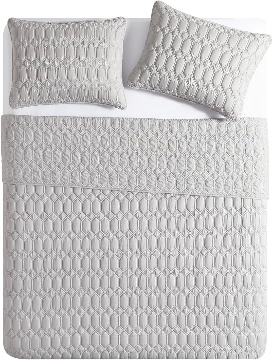 VCNY 3pc Diamond Pinsonic Quilt Set