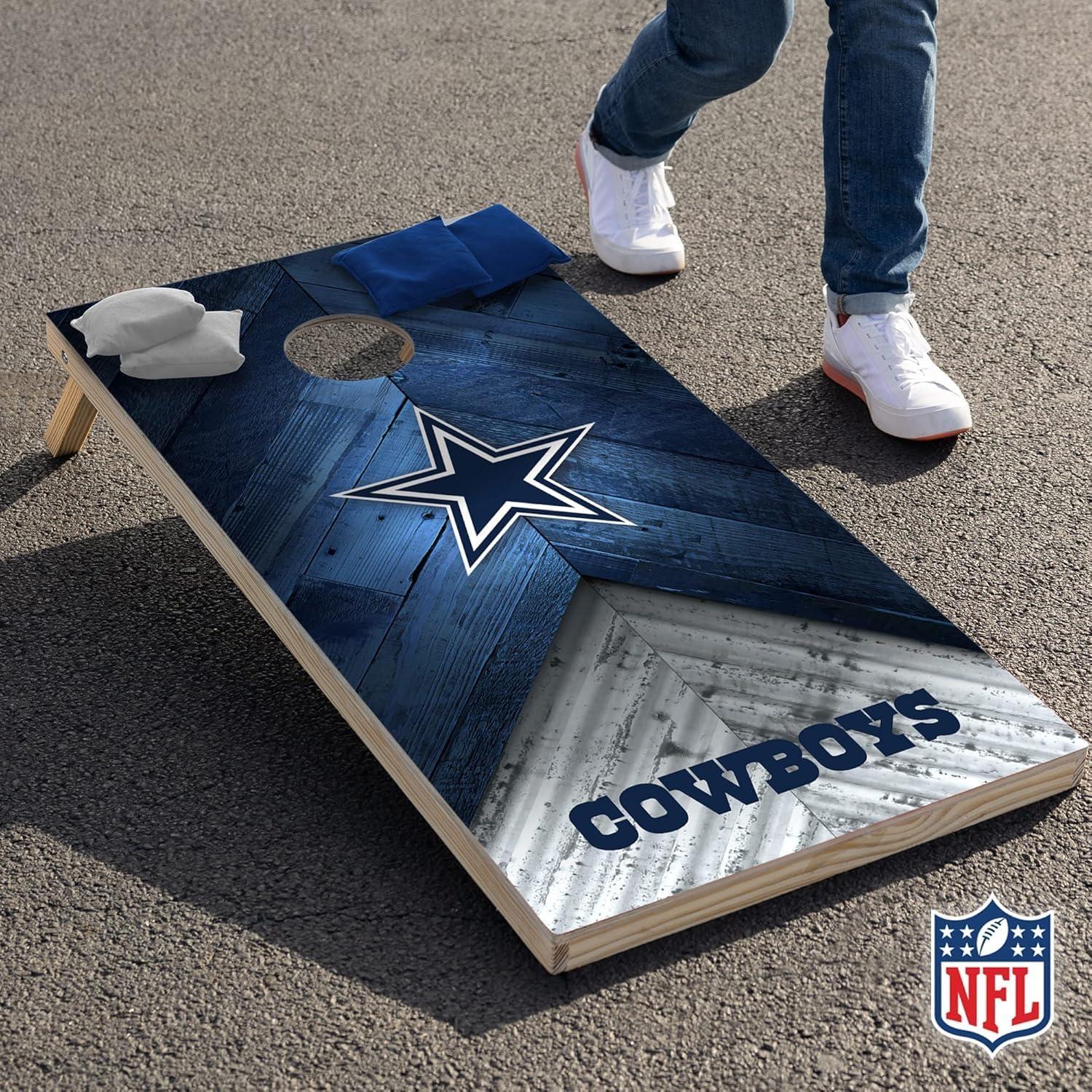 NFL Dallas Cowboys 2'x4' Wood Cornhole Set