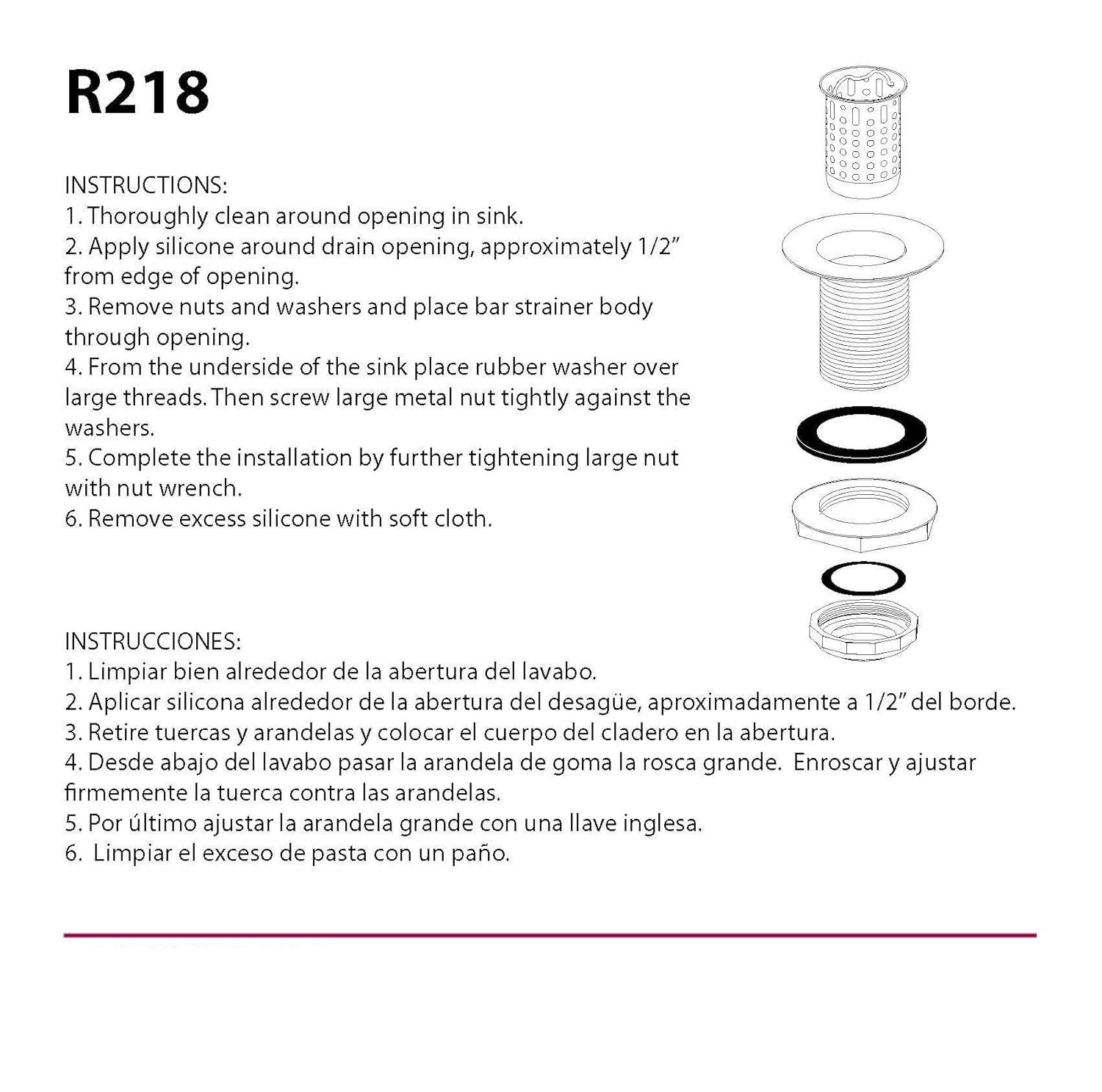 Junior Bar and Laundry Sink Drain Assembly with Removable Strainer Basket