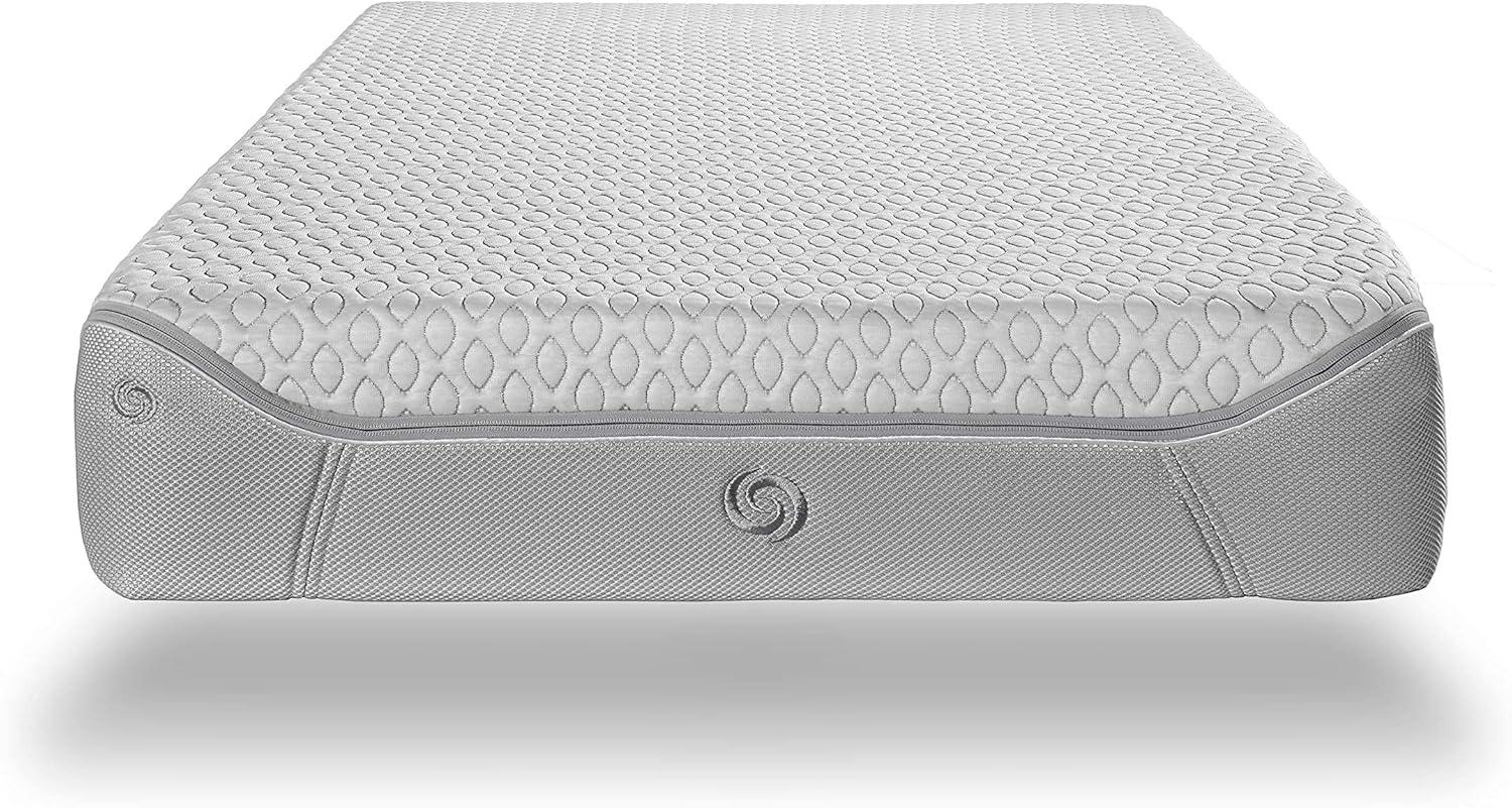 White and Gray Water Resistant Twin Size Crib Mattress
