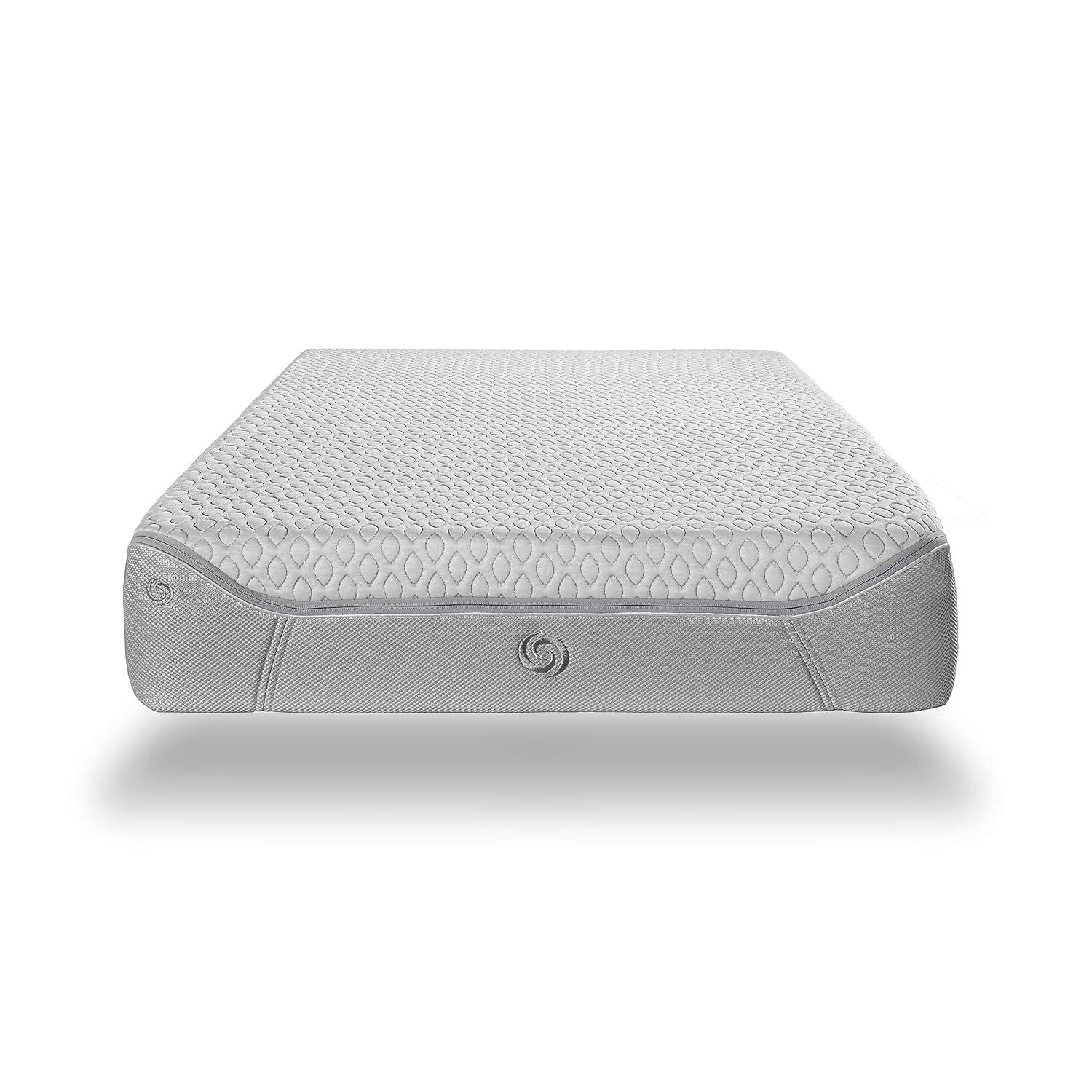 White and Gray Water Resistant Twin Size Crib Mattress