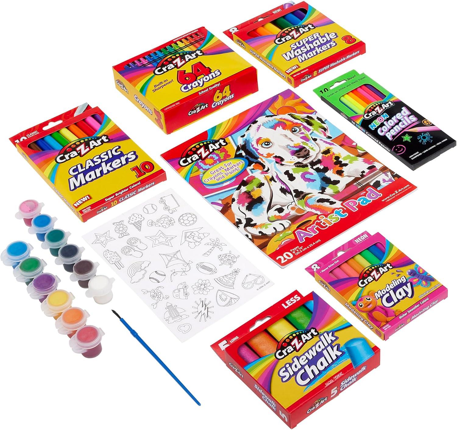 Cra-Z-Art Ultimate Extravaganza Multicolor Drawing Set, Beginner, Child Ages 4 and up