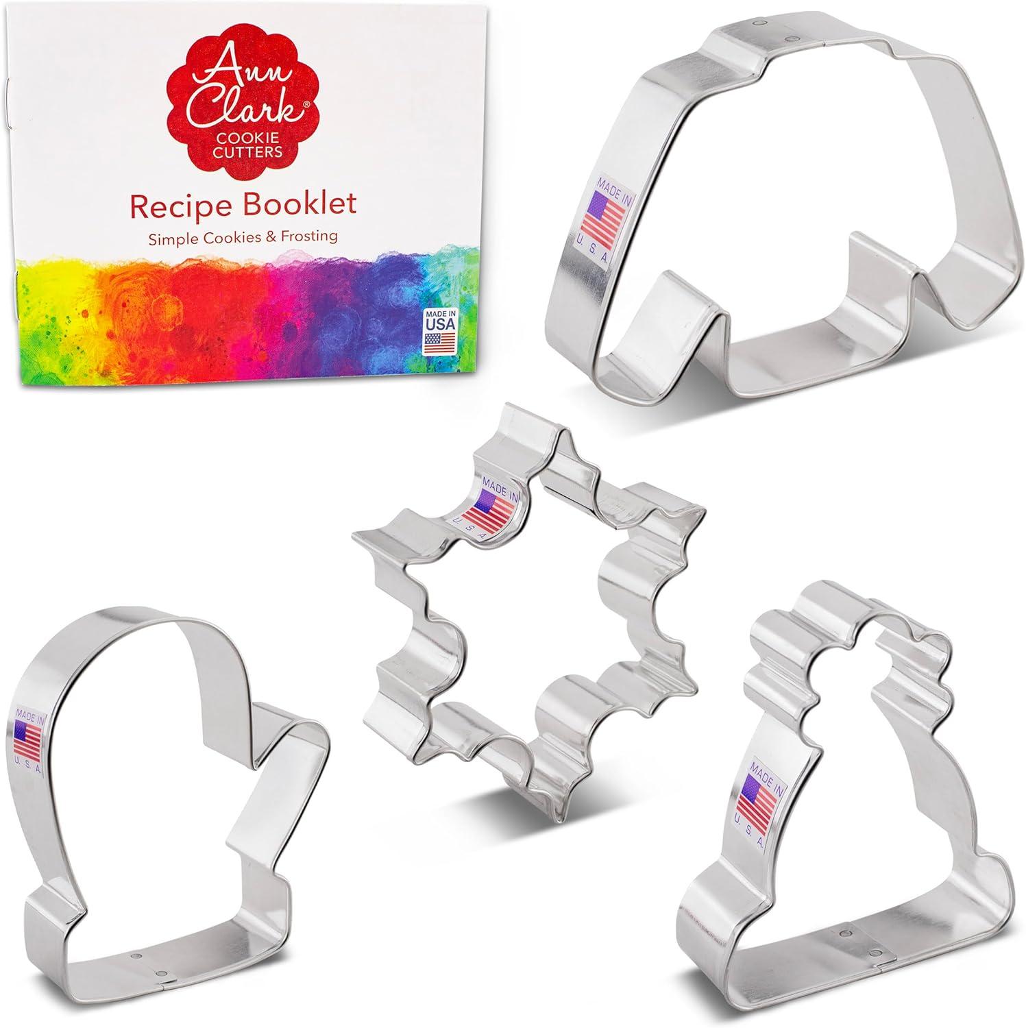 Ann Clark Winter Christmas Metal Cookie Cutter Set