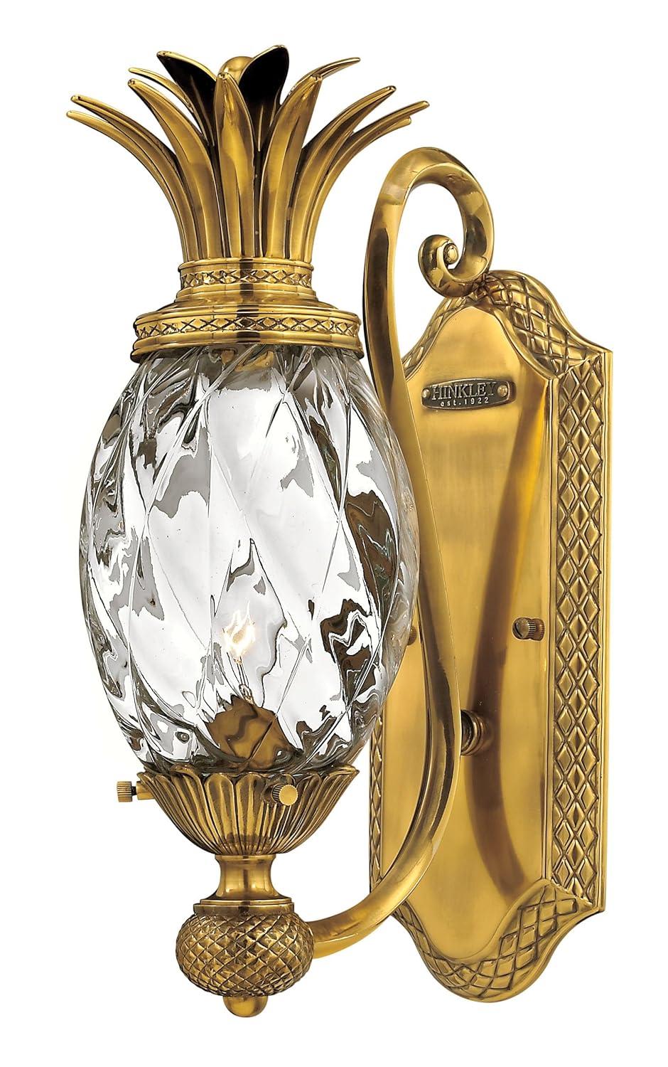 Hinkley Plantation 1 - Light Burnished Brass Armed Sconce