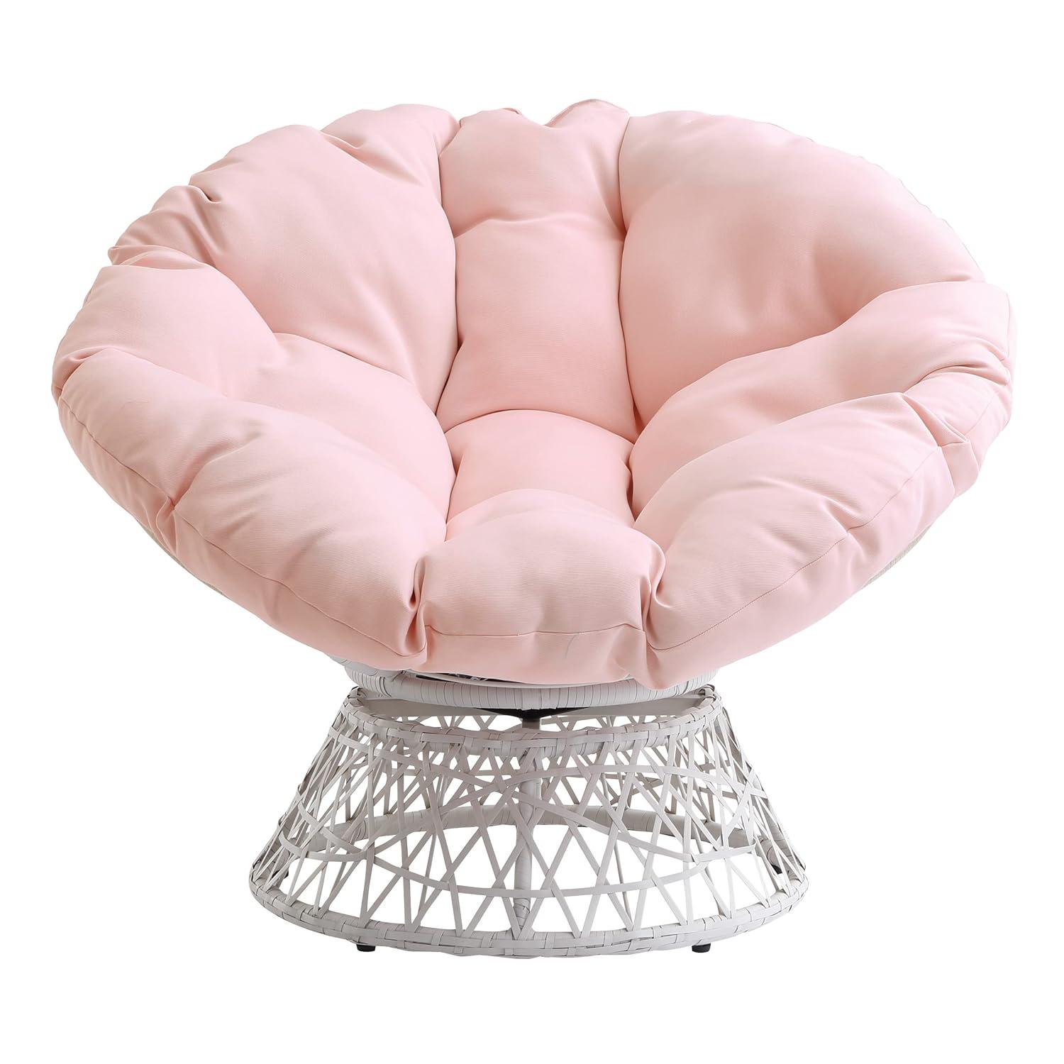 Bayou Breeze Papasan Chair with 360-Degree Swivel