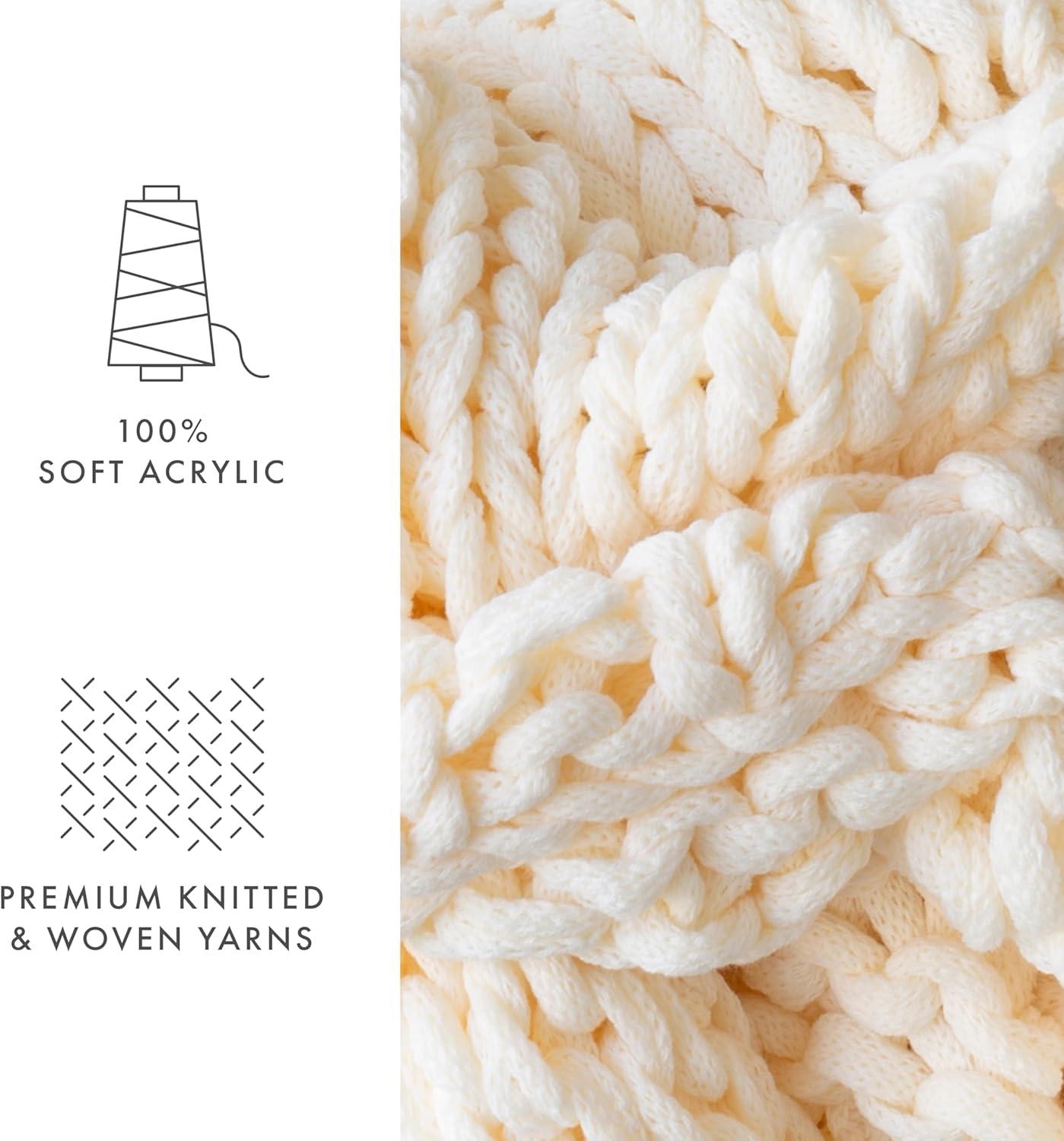 Becky Cameron Handmade Chunky Knit Throw Blanket