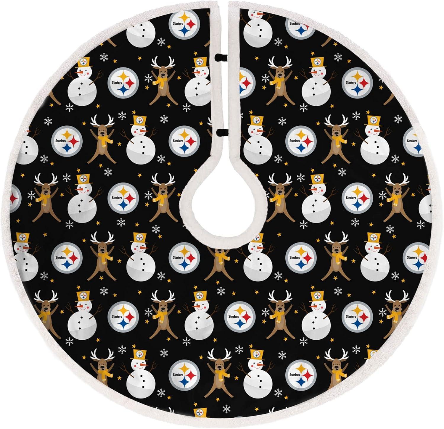 Pittsburgh Steelers Reindeer Tree Skirt