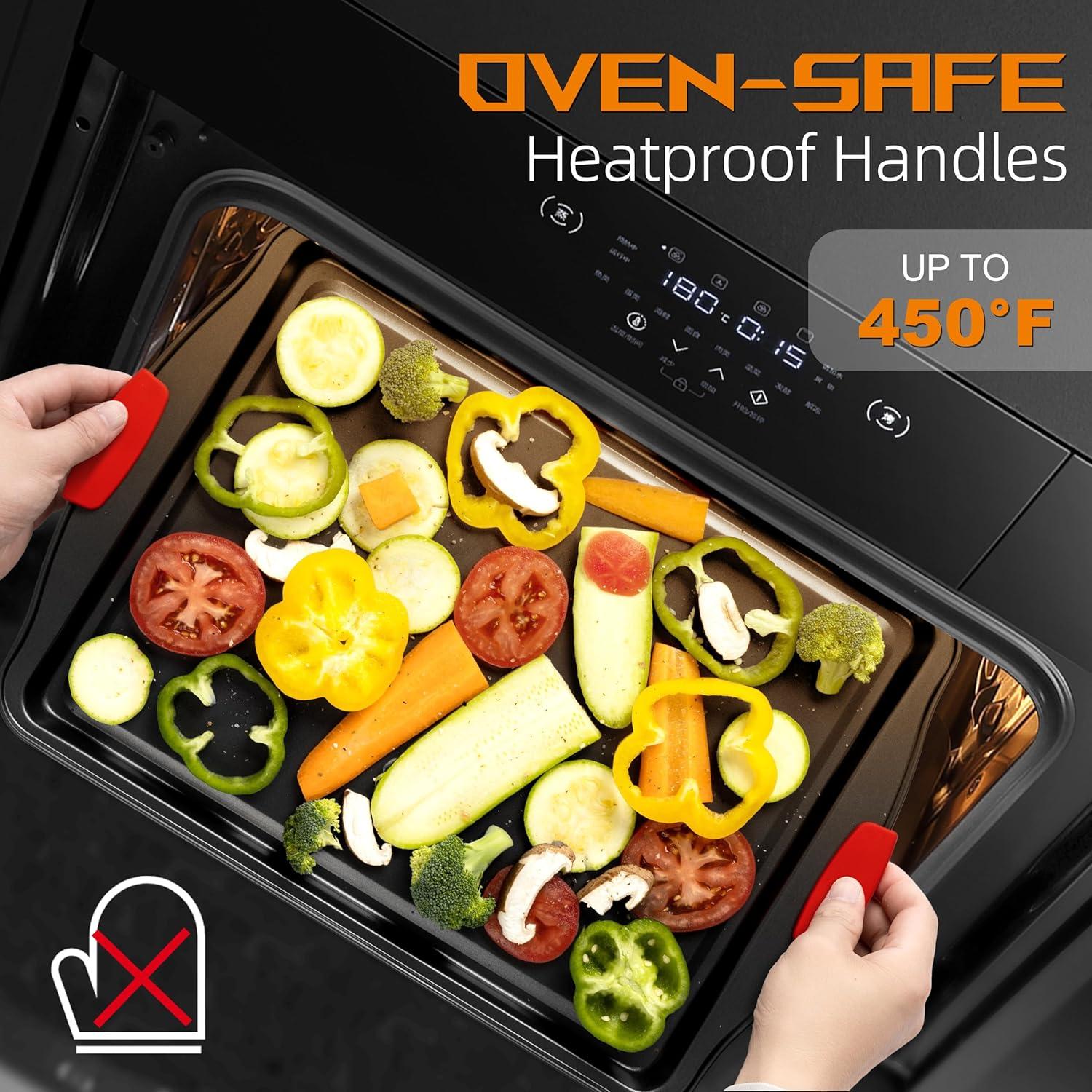 Lifemaster Lifemaster Non-Stick Steel 2 Piece Baking Sheet Set