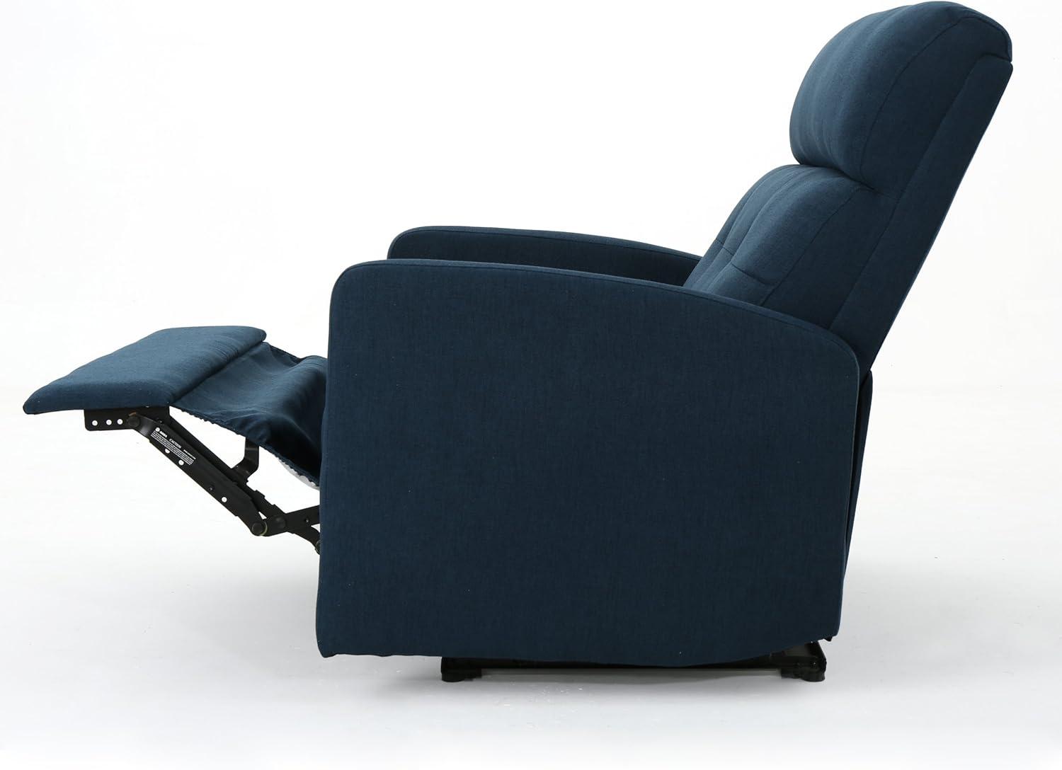 Christopher Knight Home Halima 2-Seater Recliner - Navy : Upholstered Polyester, Hardwood Frame