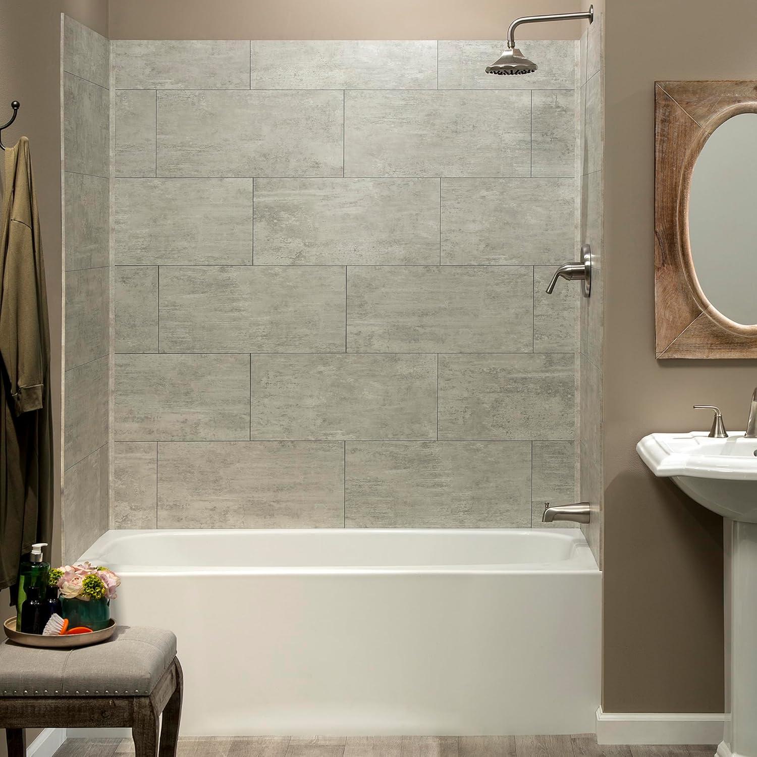 Palisade 23.2 in. x 11.1 in. Tile Shower and Tub Surround Kit