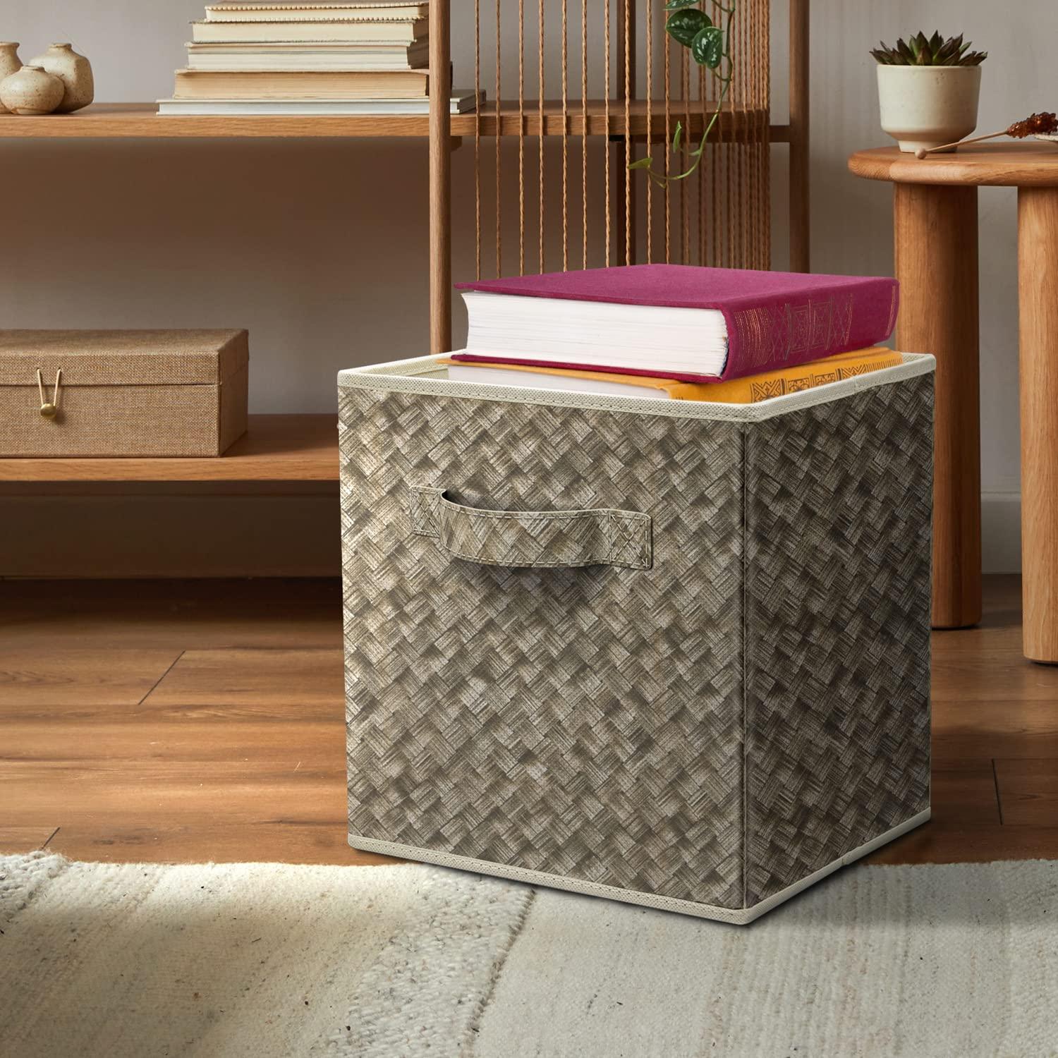 Sorbus Sorbus 4 Pack 11" Foldable Fabric Storage Cube Bins with Handles