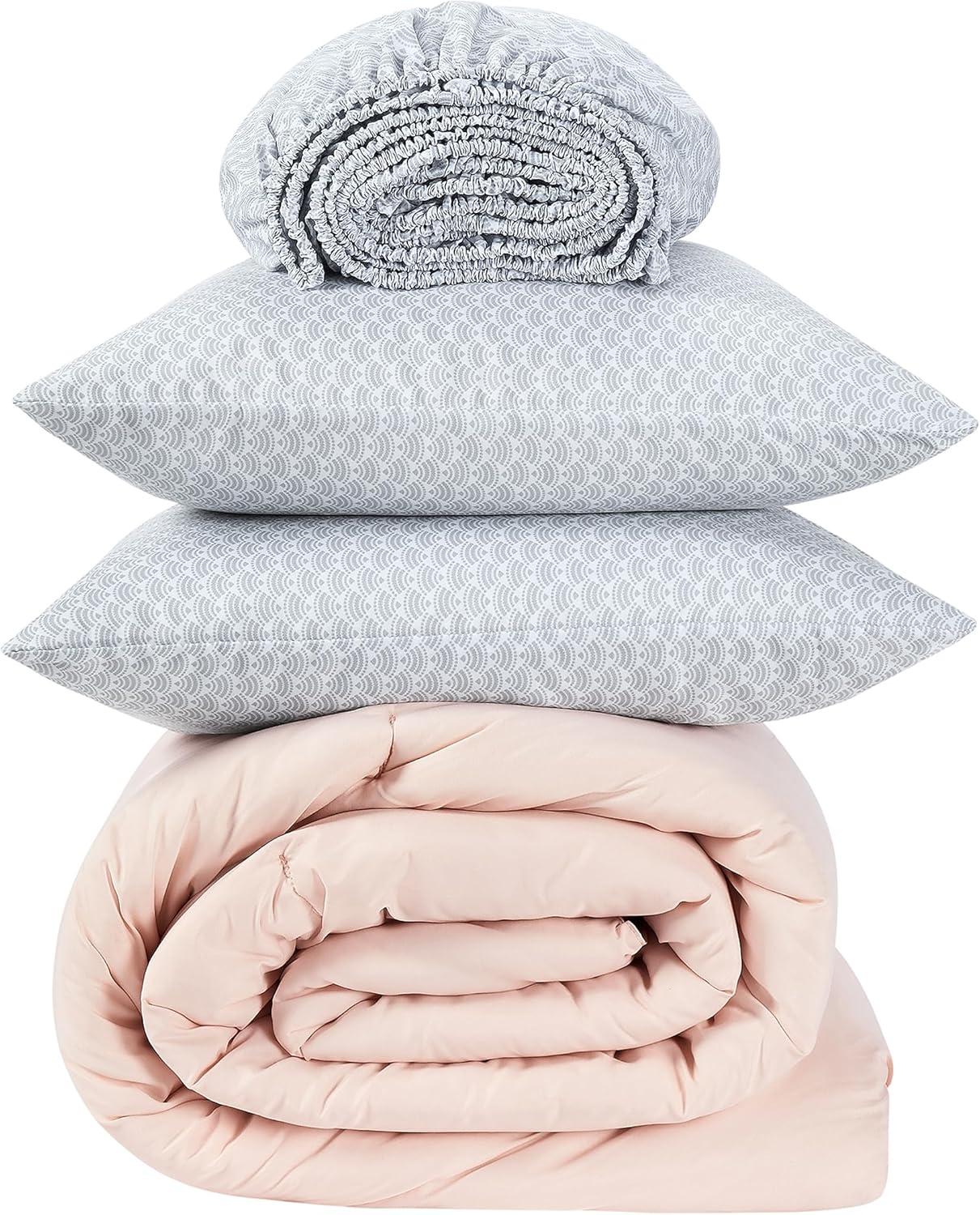 Serta Serta Simply Clean Microfiber Pleated 7 Piece Comforter Set
