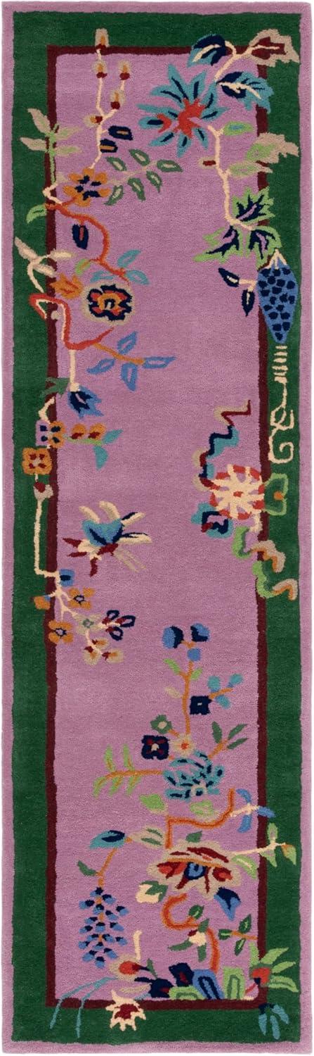SAFAVIEH Metro Louise Floral Area Rug, Purple/Green, 3' x 5'