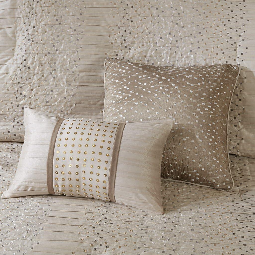 Madison Park Camelia 8 Piece Embroidered Comforter Set
