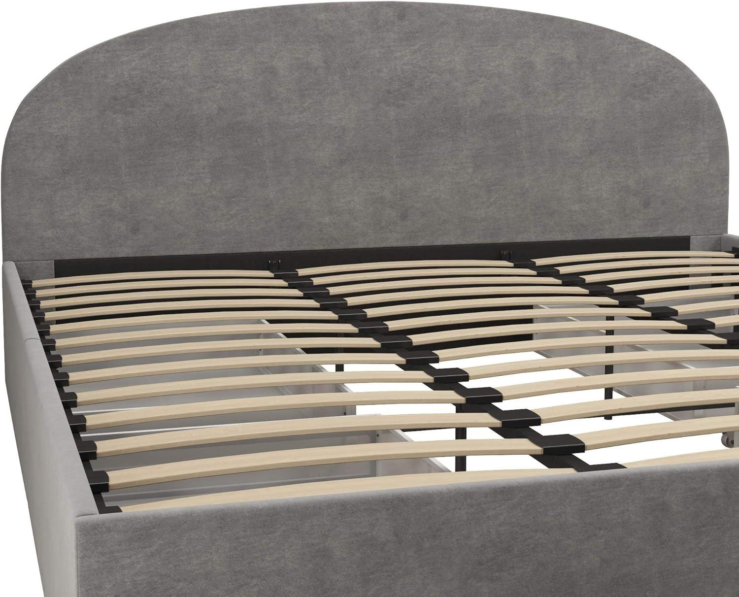 Moon Upholstered Platform Storage Bed