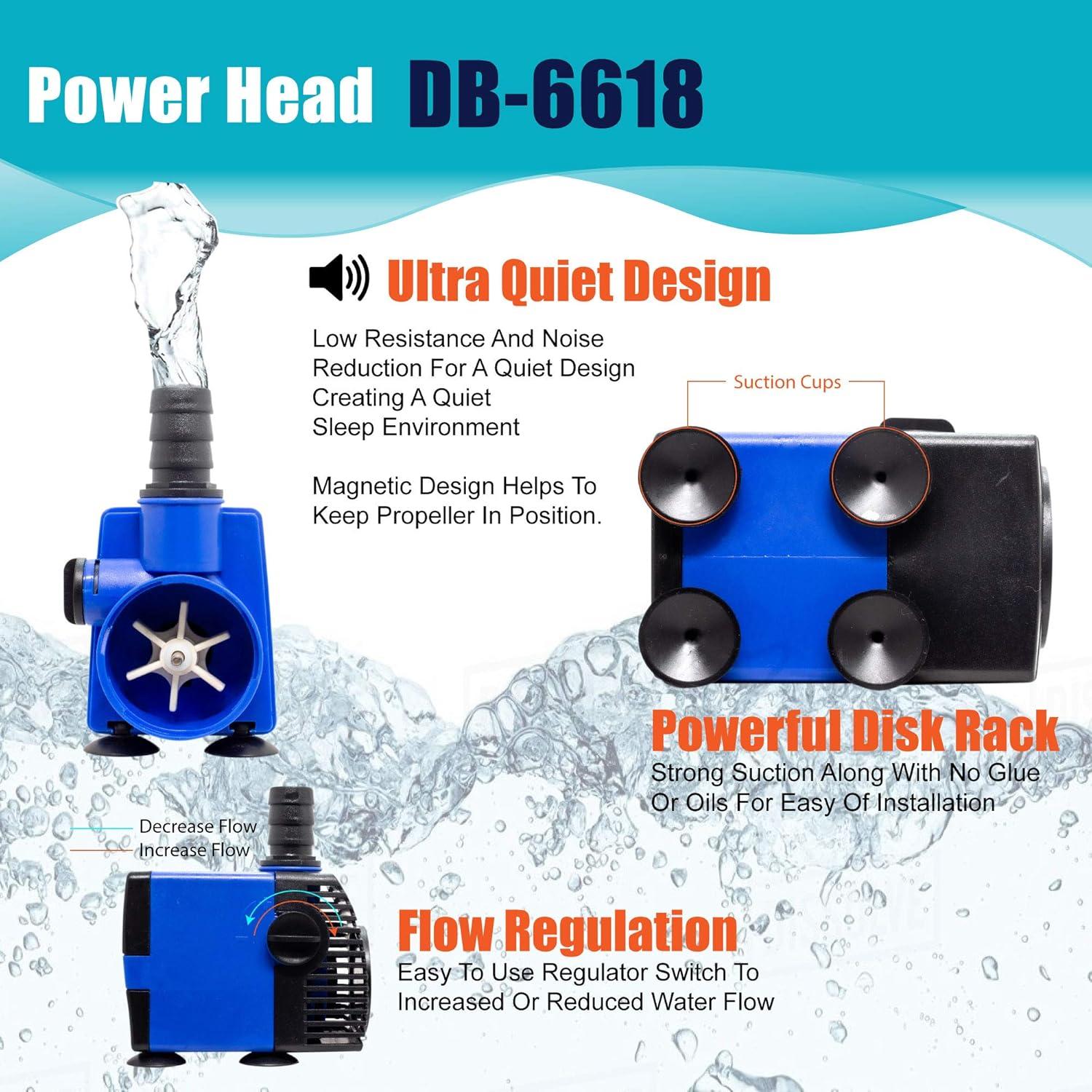 Aqua Dream 320 GPH Adjustable Aquarium Water Pump Powerhead