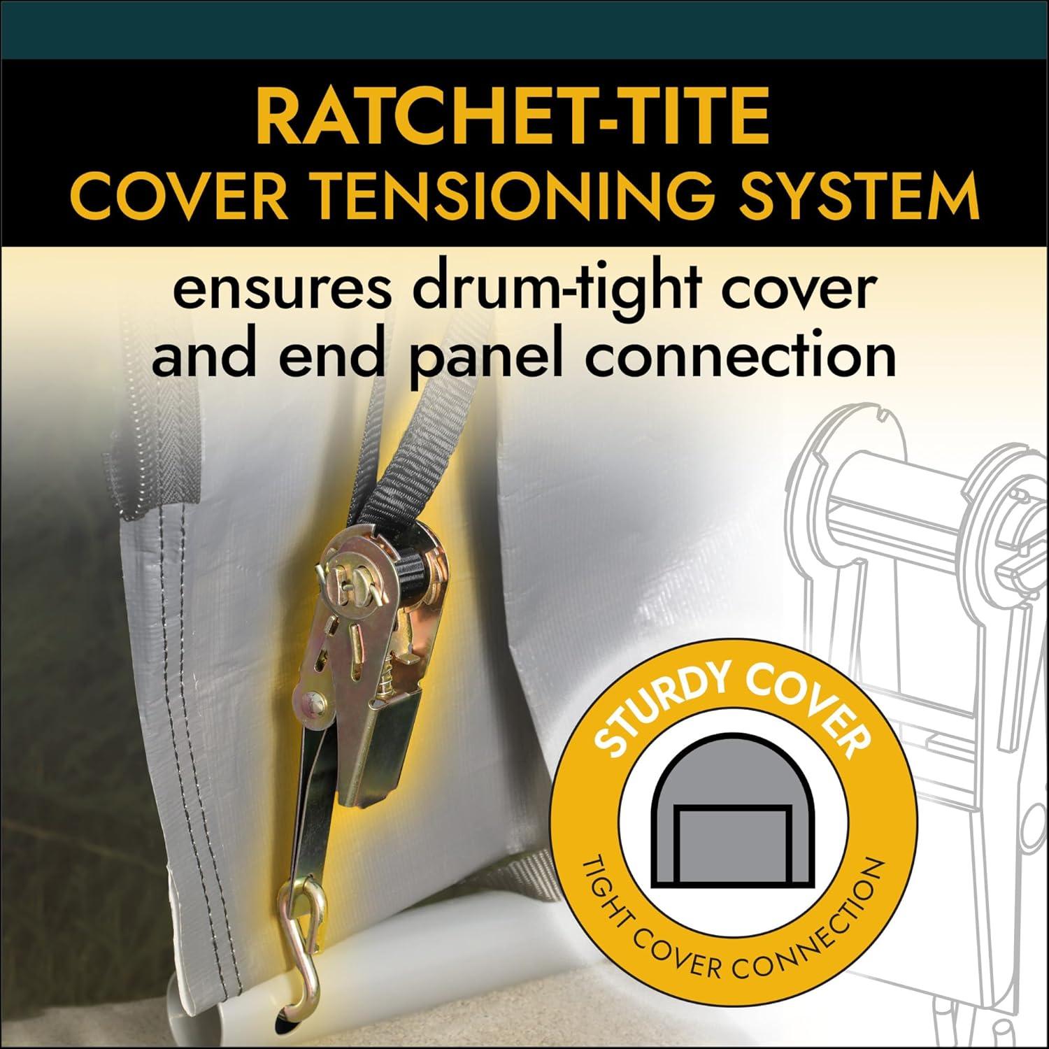 ShelterLogic Round Style Shelter, Green Cover