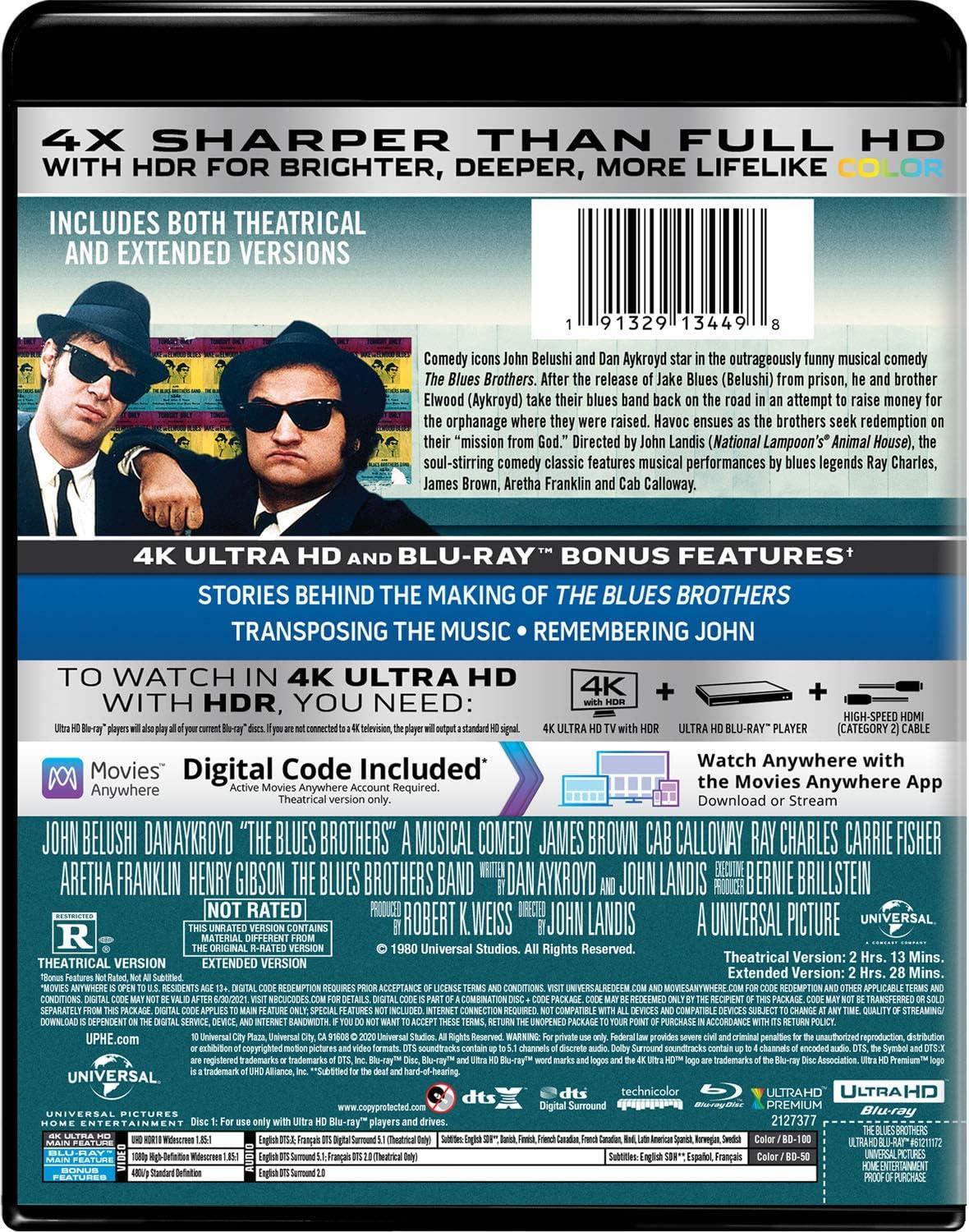 The Blues Brothers (4K/UHD)(1980)