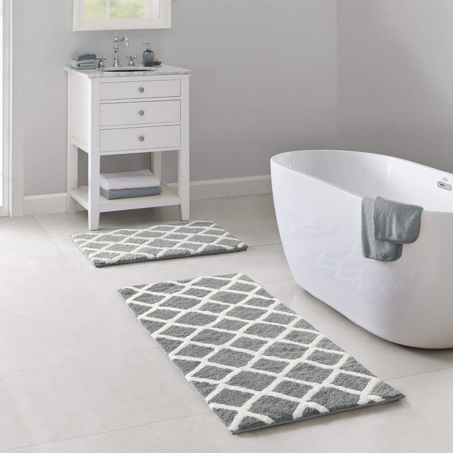 Madison Park Bittman Reversible High Pile Tufted Bath Rug