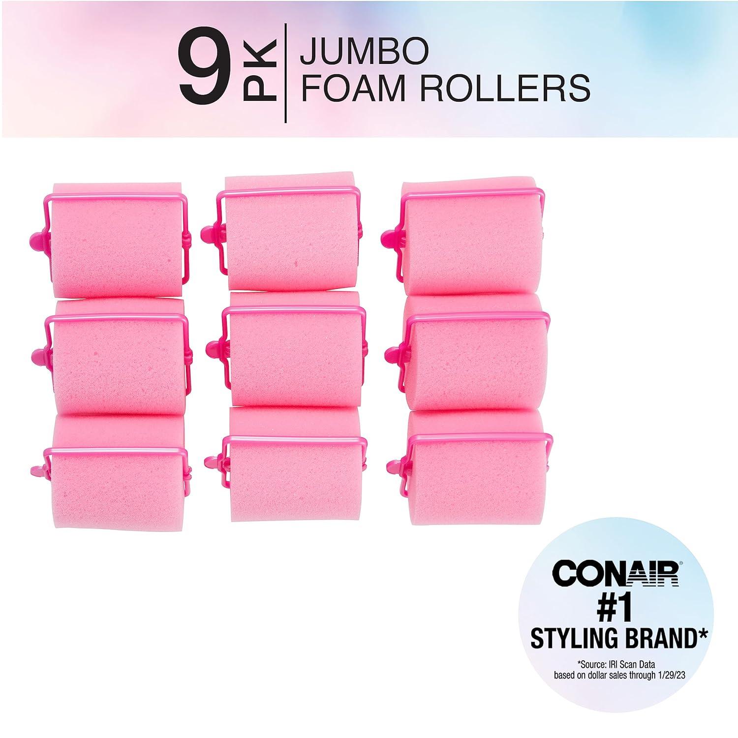 Conair Big Curl Foam Rollers, 9 Count