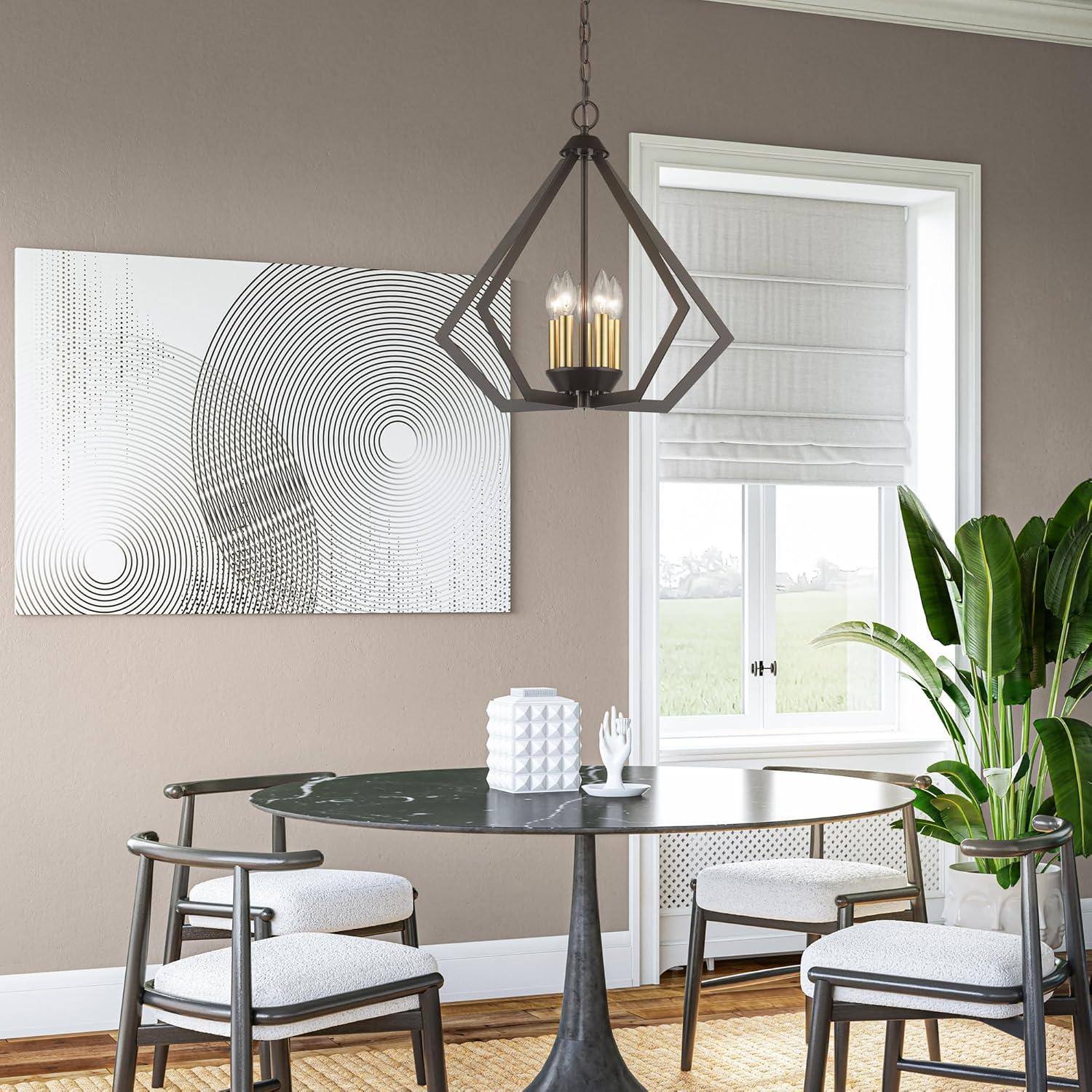 Livex Lighting Prism 5 - Light Chandelier in  Black