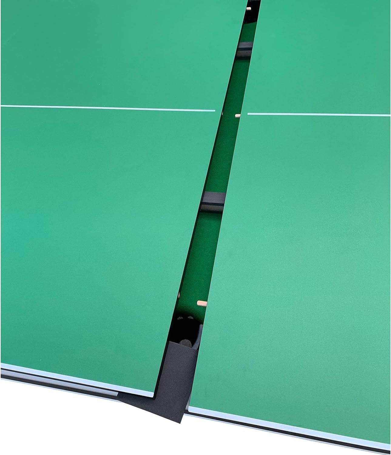 7-Foot Green and Black 2-in-1 Pool and Ping Pong Table