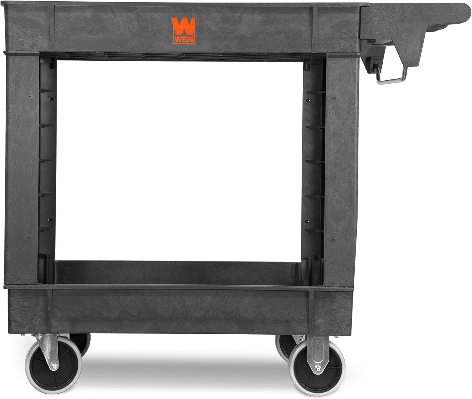 WEN 500-Pound Capacity 40 by 17-Inch Two-Shelf Service Utility Cart