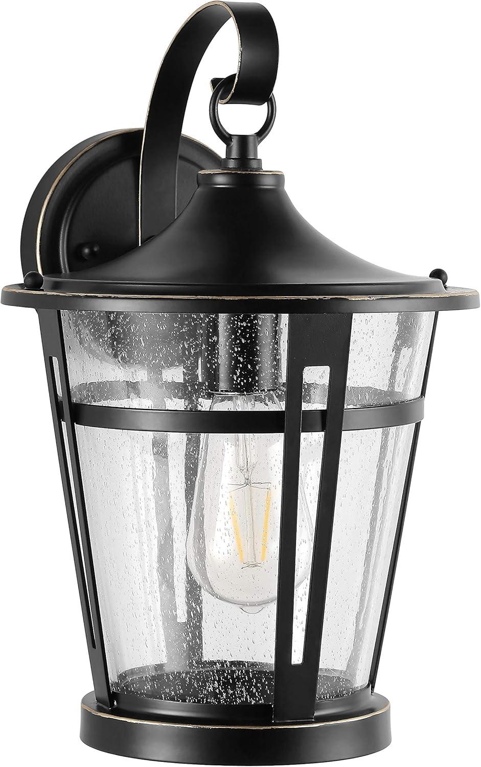 Raine Outdoor Wall Lantern - PLT4015 - Bronze - Safavieh