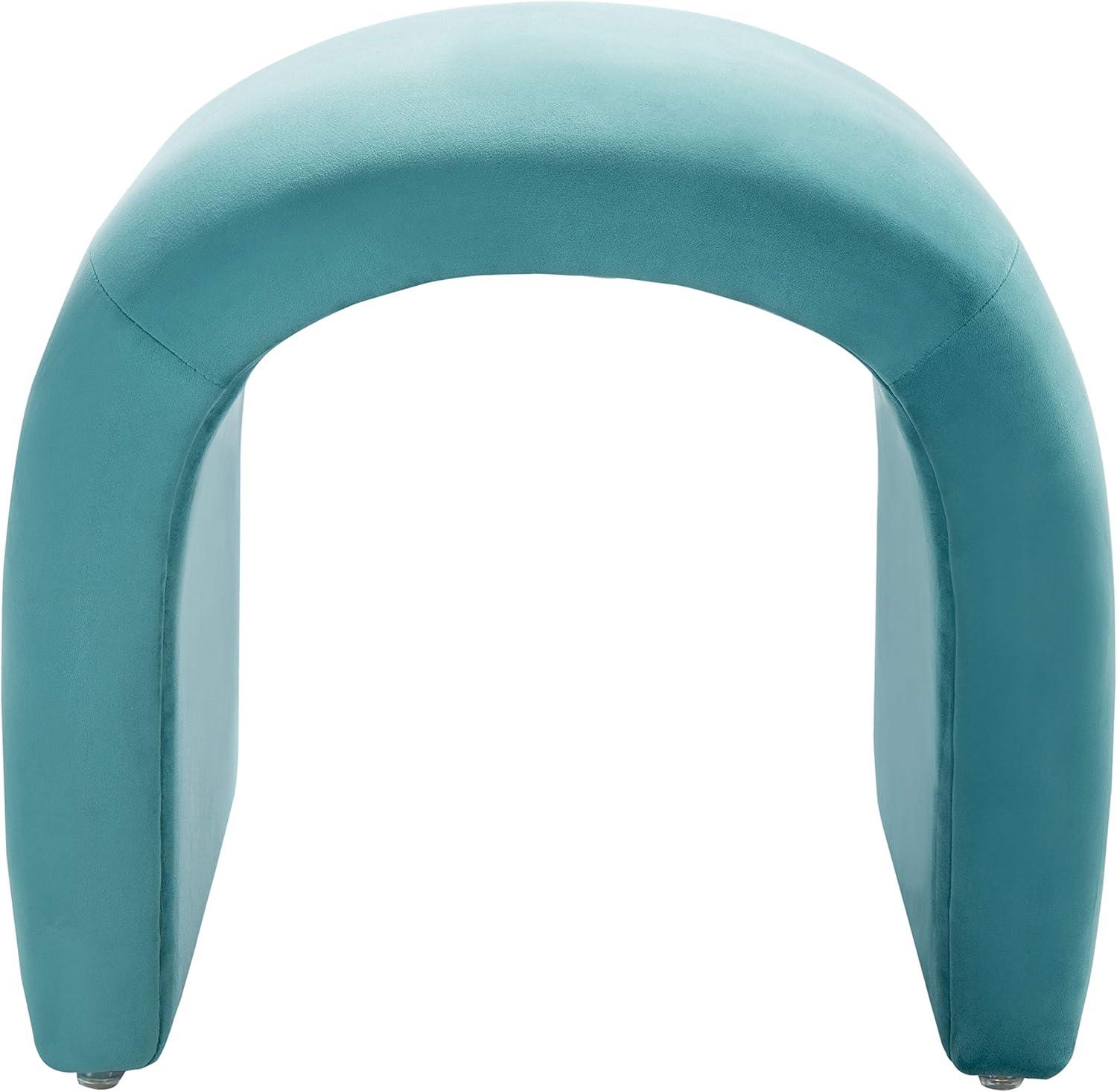 Kibo Ottoman - Sea Blue - Safavieh