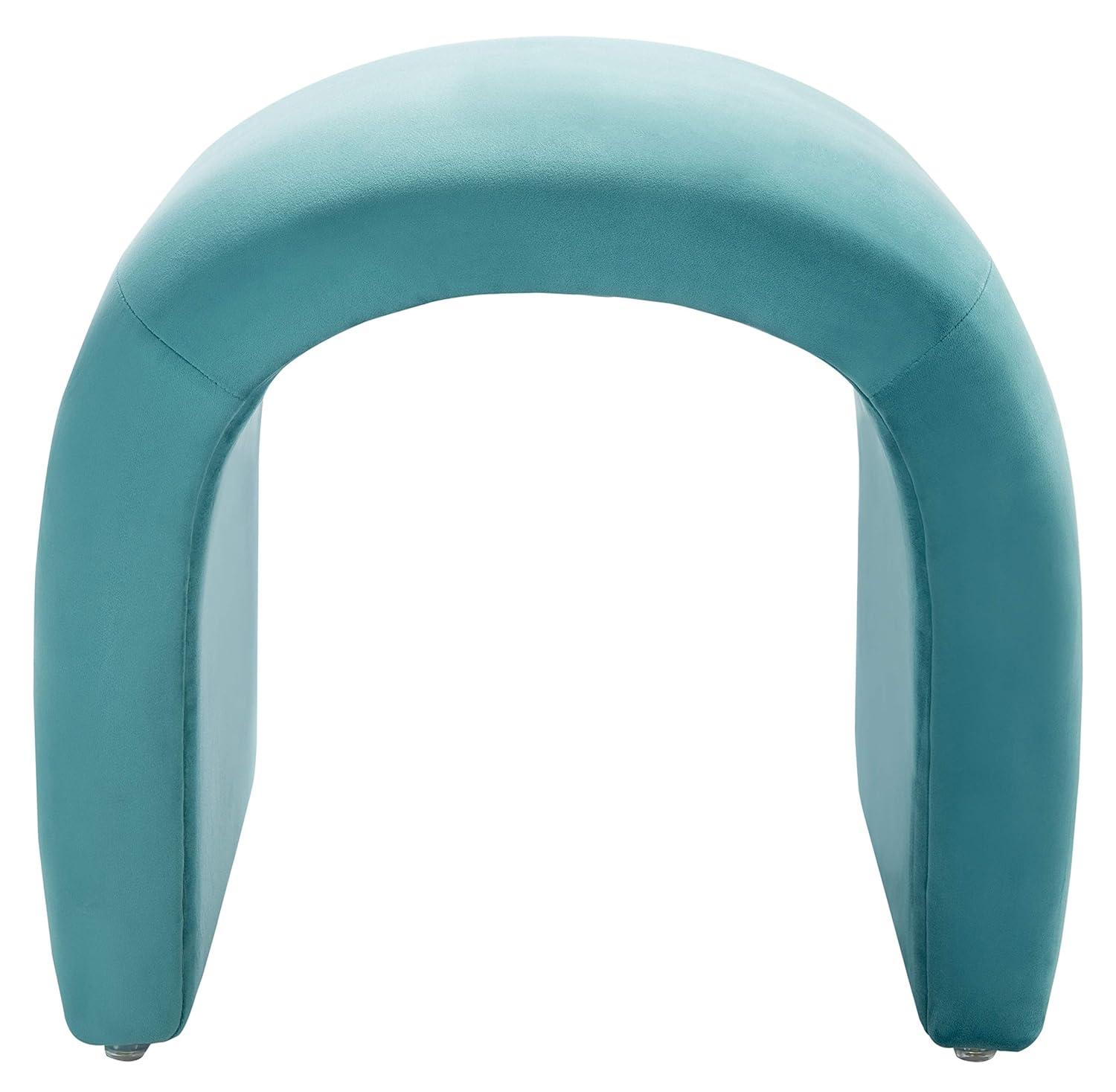 Kibo Ottoman - Sea Blue - Safavieh