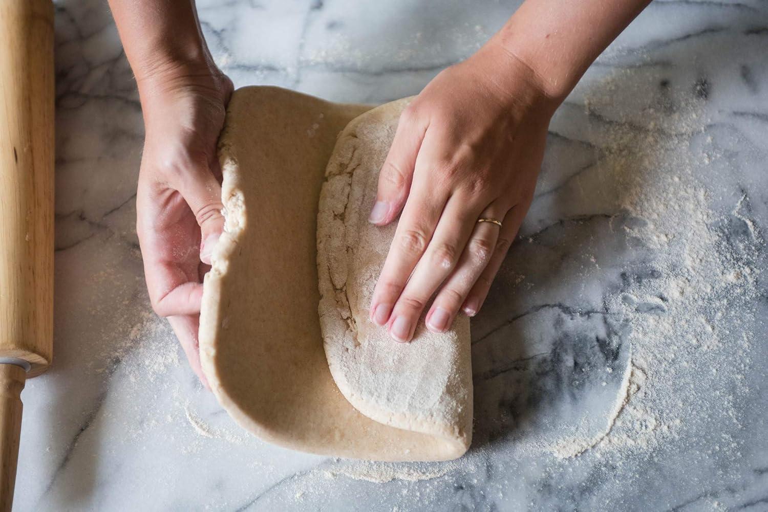 Fox Run Marble Pastry Rolling Pin Board Smooth with Rounded Edges 20" x 16" Grey