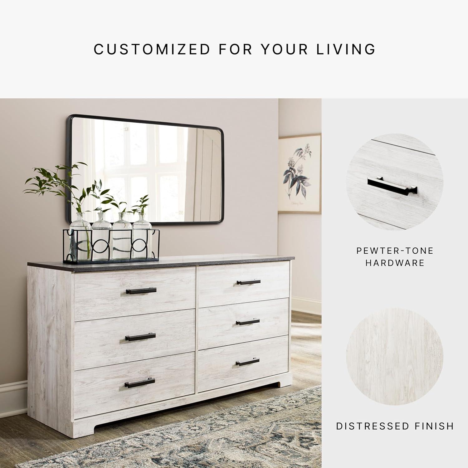 Loon Peak® Keicha Two Toned 6 Drawer Dresser