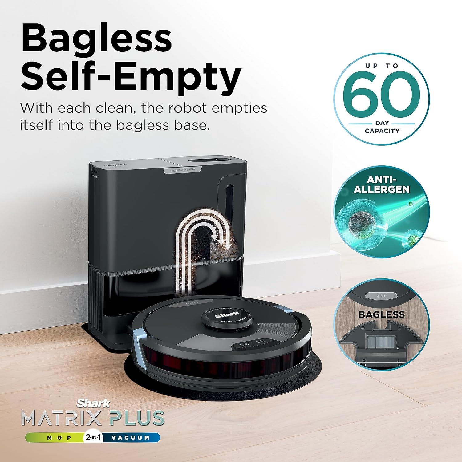 Shark AI Ultra 2-in-1 Robot Vacuum and Mop with XL HEPA Self-Empty Base