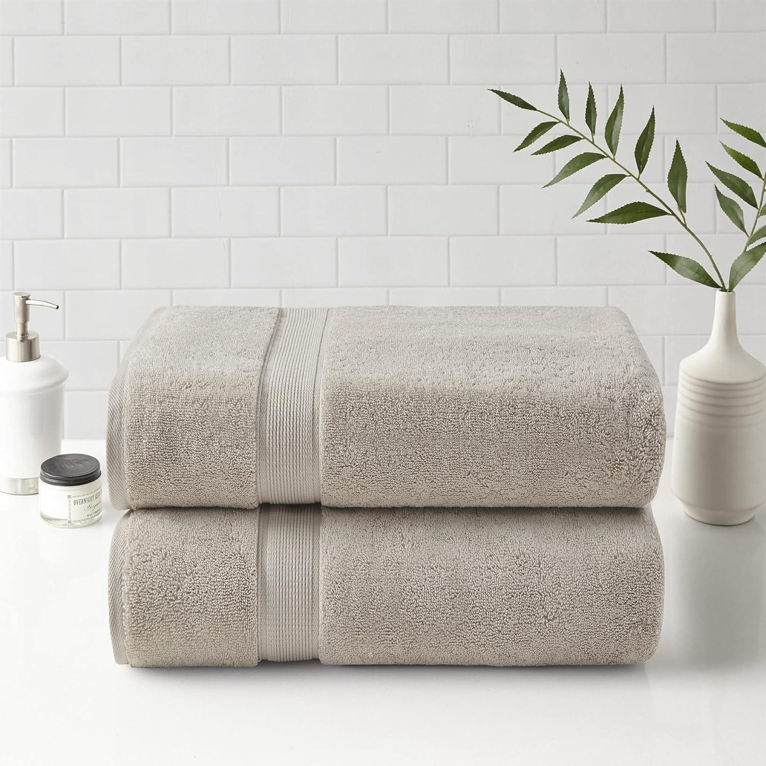 Natural Oversized Cotton Bath Towel Set