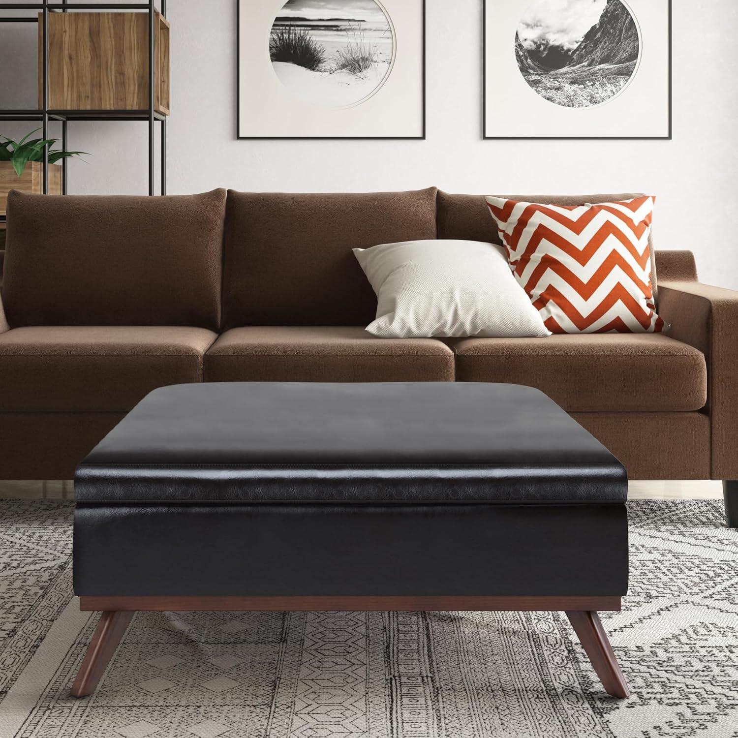 Owen Faux Leather Ottoman