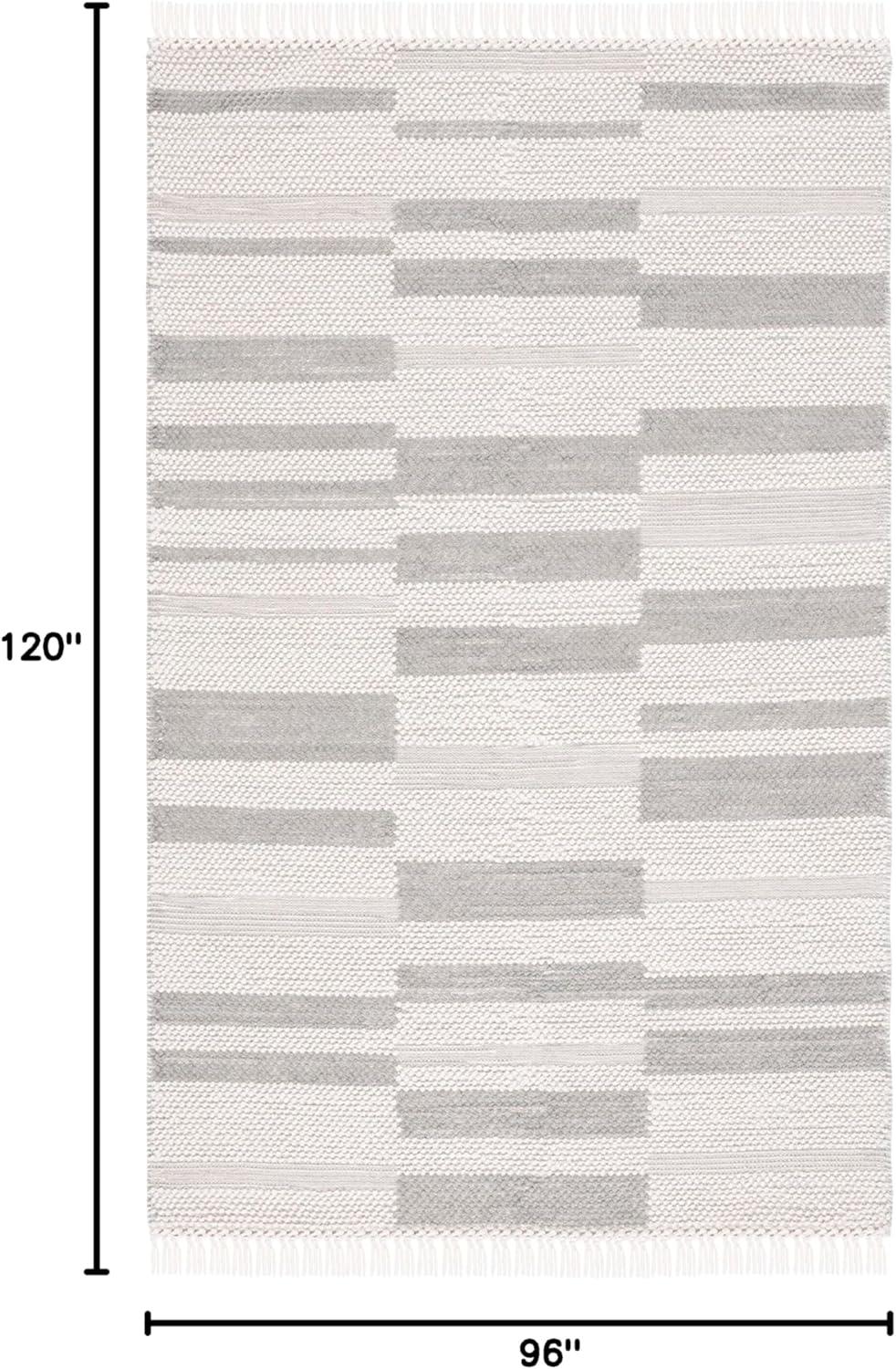 Natura NAT225 Power Loomed Area Rug - Ivory/Gray - 8'x10' - Safavieh.