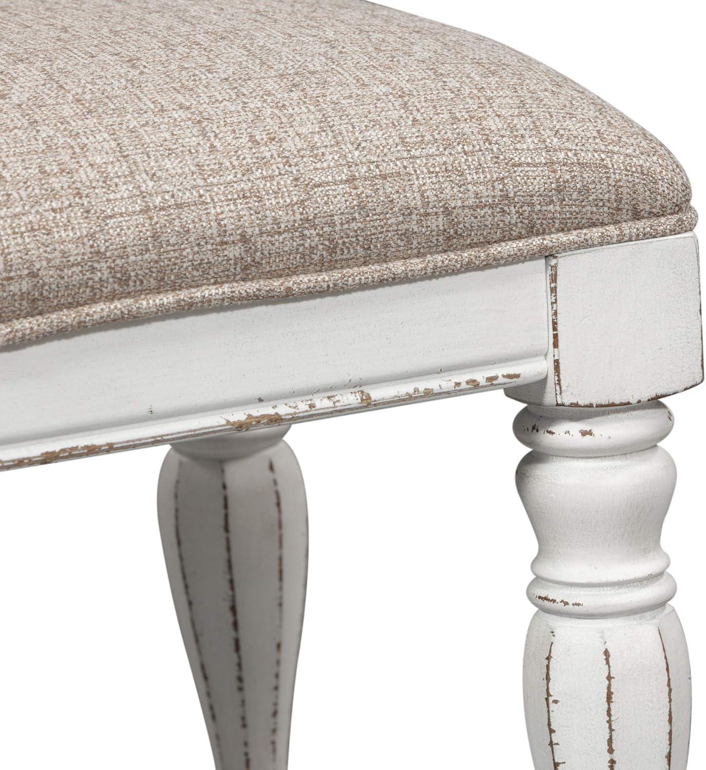 Magnolia Manor Accent Bench in White