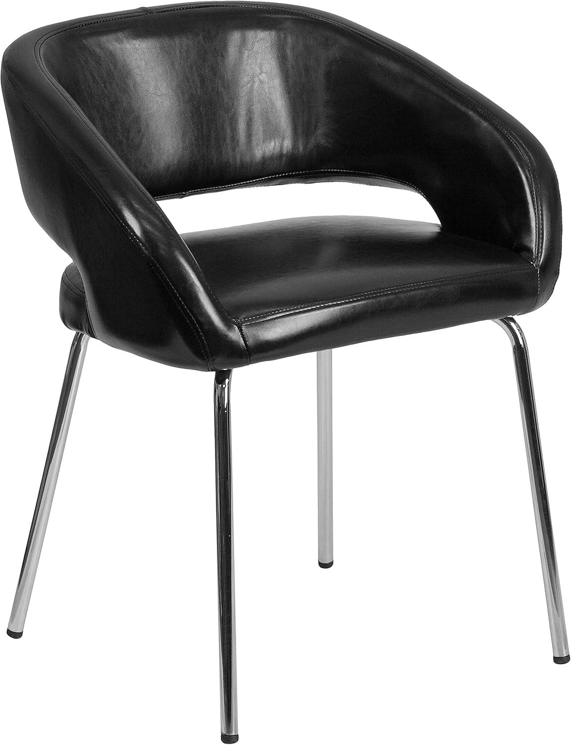 Flash Furniture Fusion Series Contemporary LeatherSoft Side Reception Chair with Chrome Legs