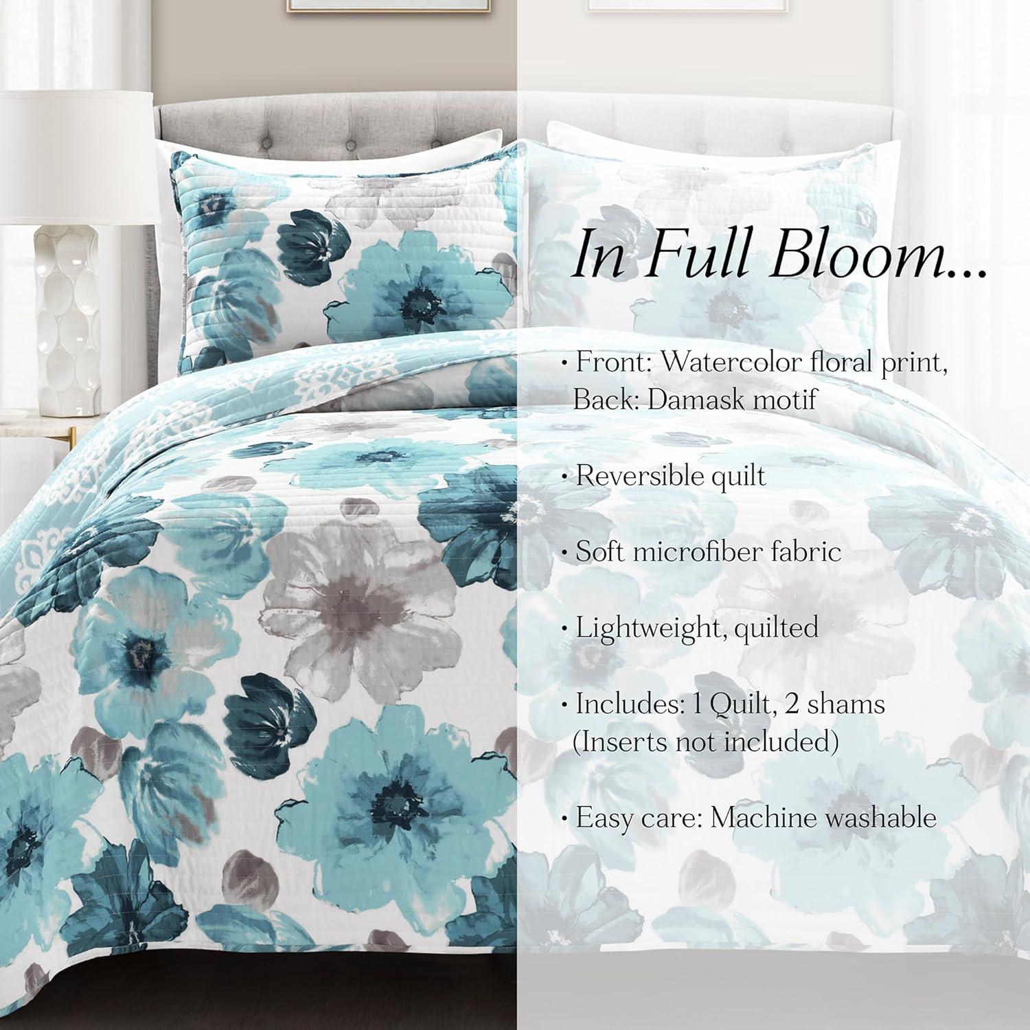 Lush Decor Leah Reversible Quilt Set