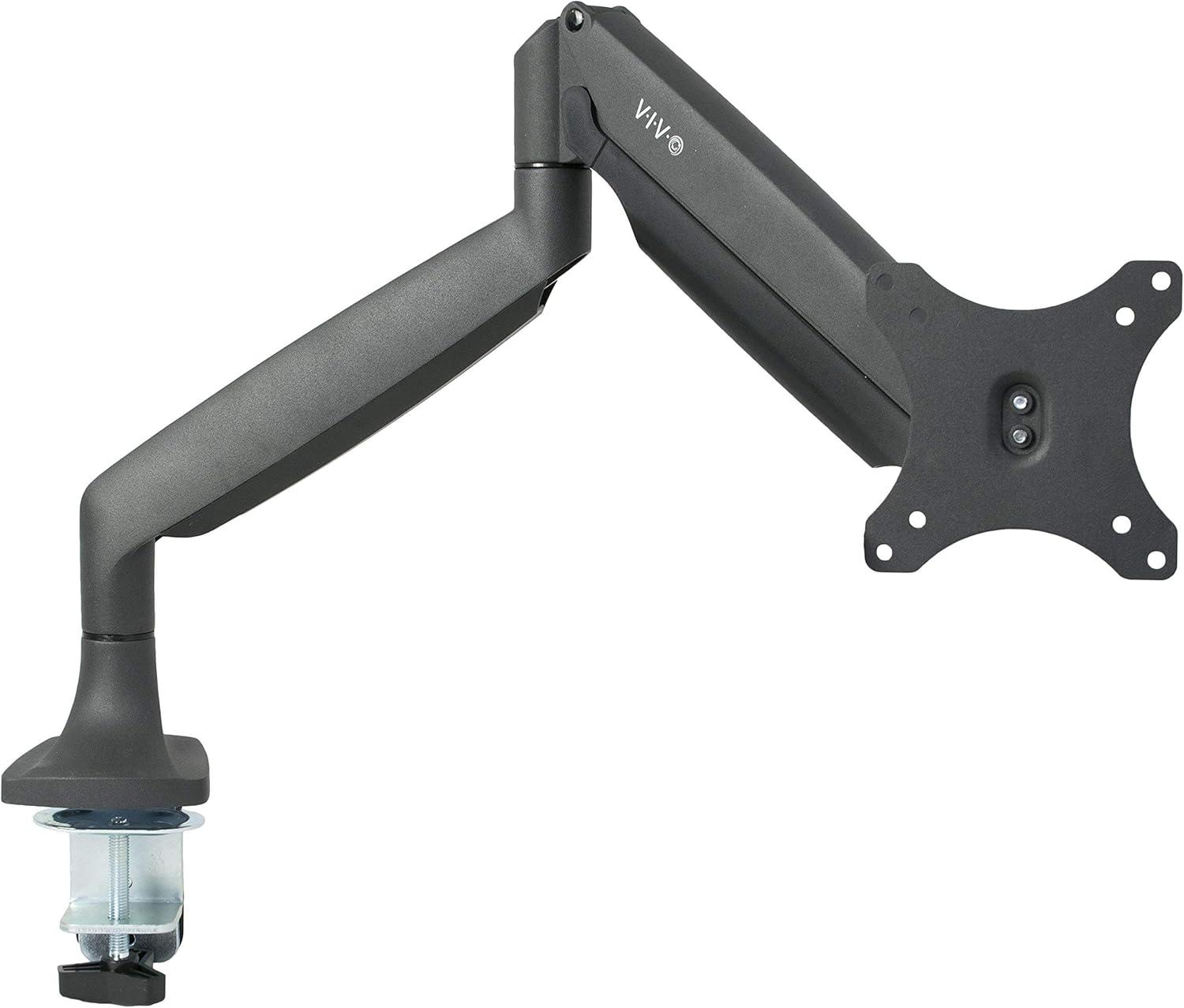 Black Aluminum Articulating Desk Mount for 17-32 Inch Monitors