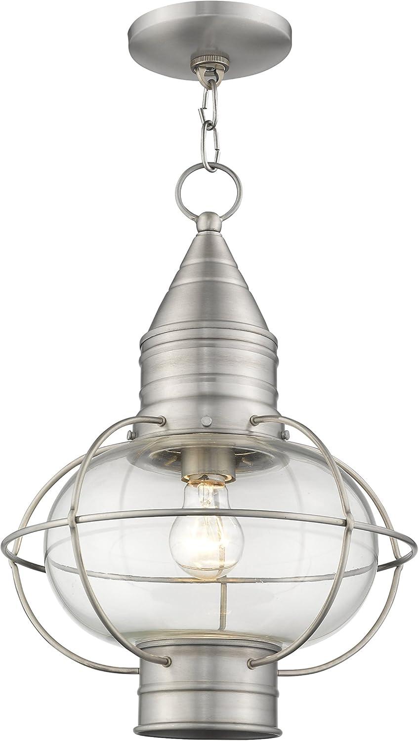 Livex Lighting Newburyport 1 - Light Pendant in  Brushed Nickel