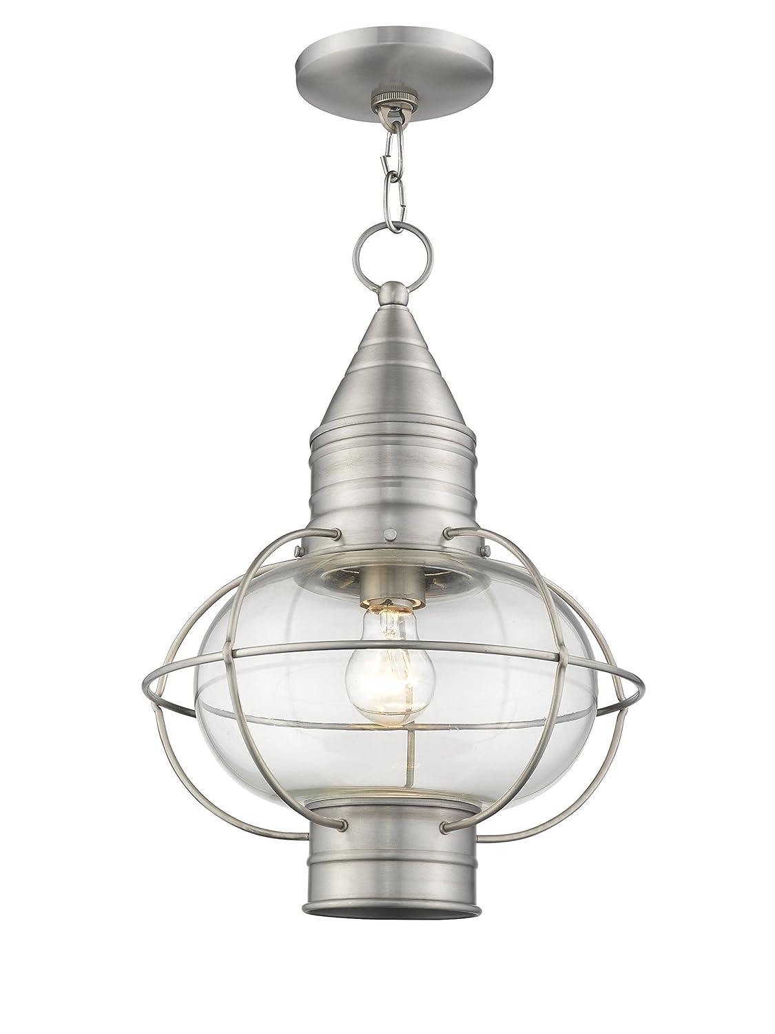 Livex Lighting Newburyport 1 - Light Pendant in  Brushed Nickel