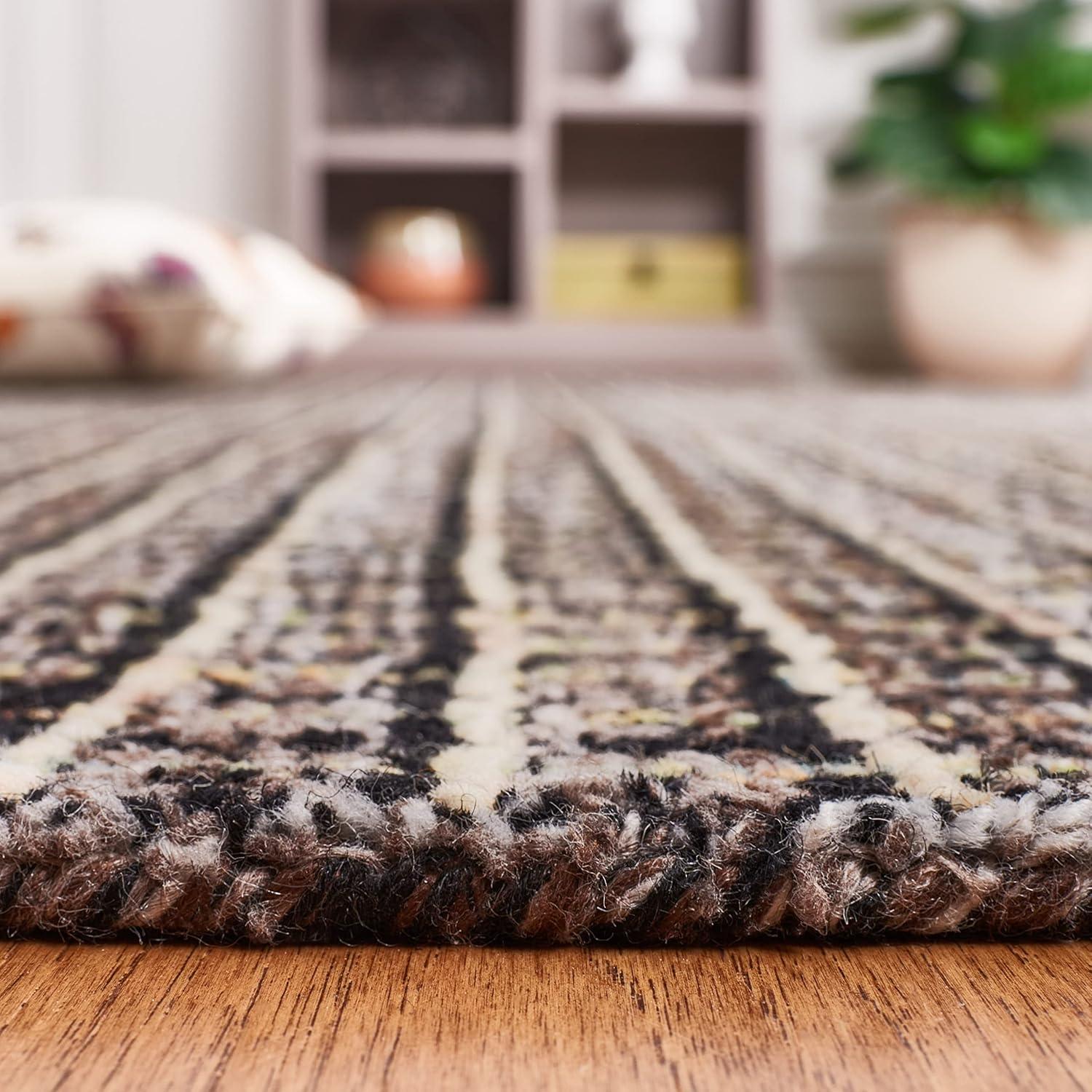 SAFAVIEH Abstract Cornelia Trellis Area Rug, Brown/Black, 9' x 12'