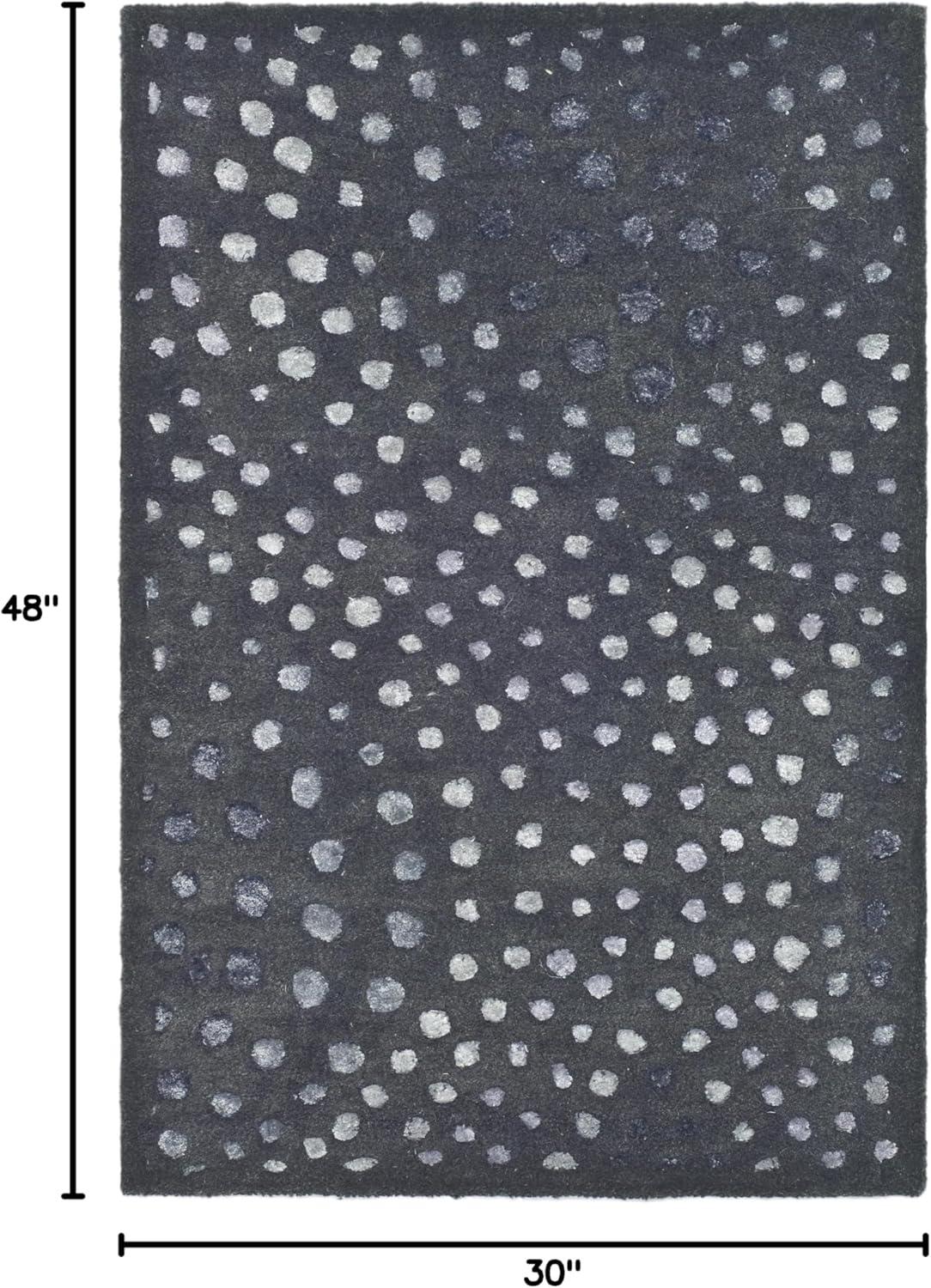 Soho SOH654 Hand Tufted Indoor Accent Rug - Dark Grey - 2'6"x4' - Safavieh